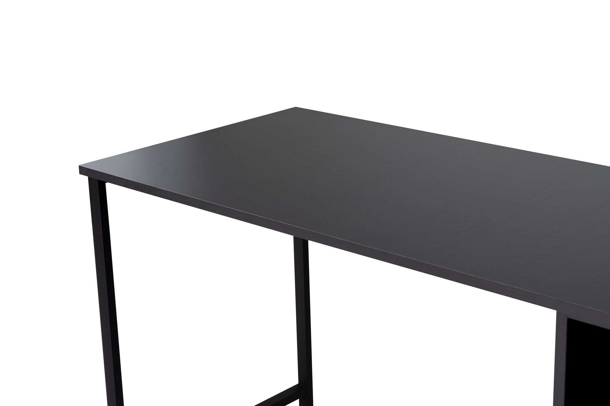 Twin Study Desk - Anthracite, Black in Anthrazit Schwarz präsentiert im Onlineshop von KAQTU Design AG. Schreibtisch ist von Nordure