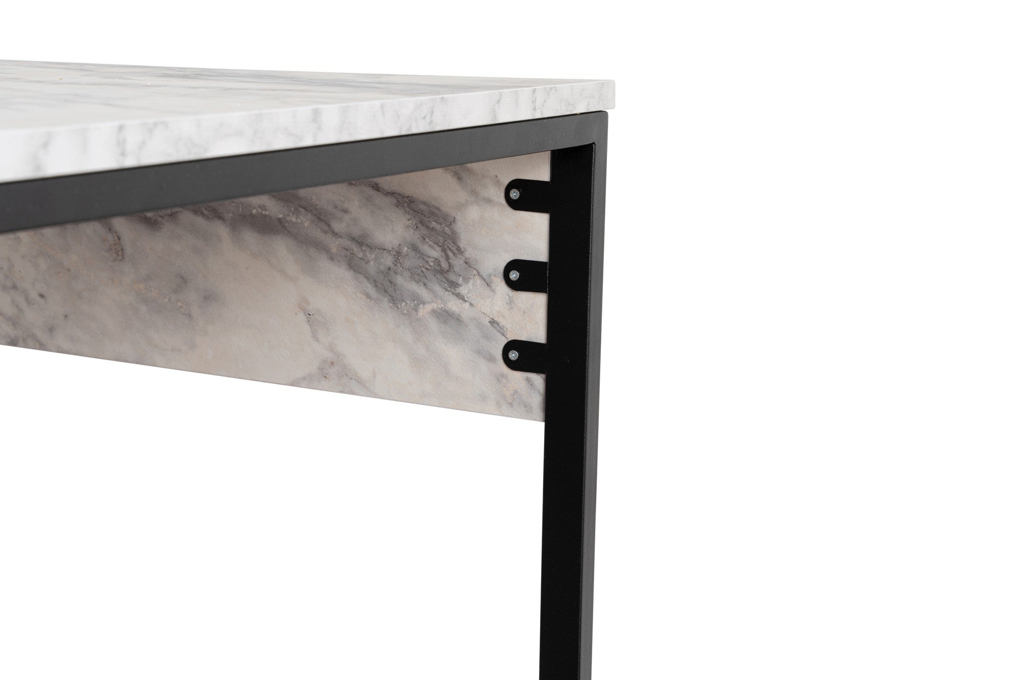 Twin Study Desk - Freesia Marble, Black in Freesia
 Marmor
 Schwarz präsentiert im Onlineshop von KAQTU Design AG. Schreibtisch ist von Nordure