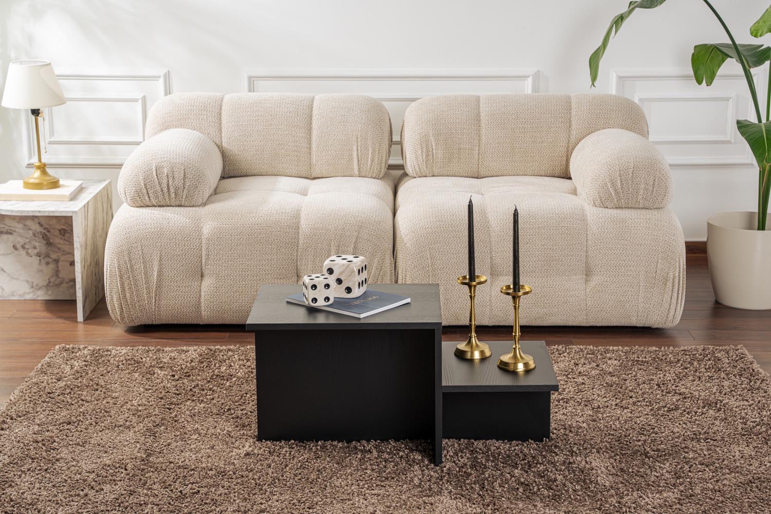 Harmony - Wood Black in Holz Schwarz präsentiert im Onlineshop von KAQTU Design AG. Beistelltisch ist von Nordure