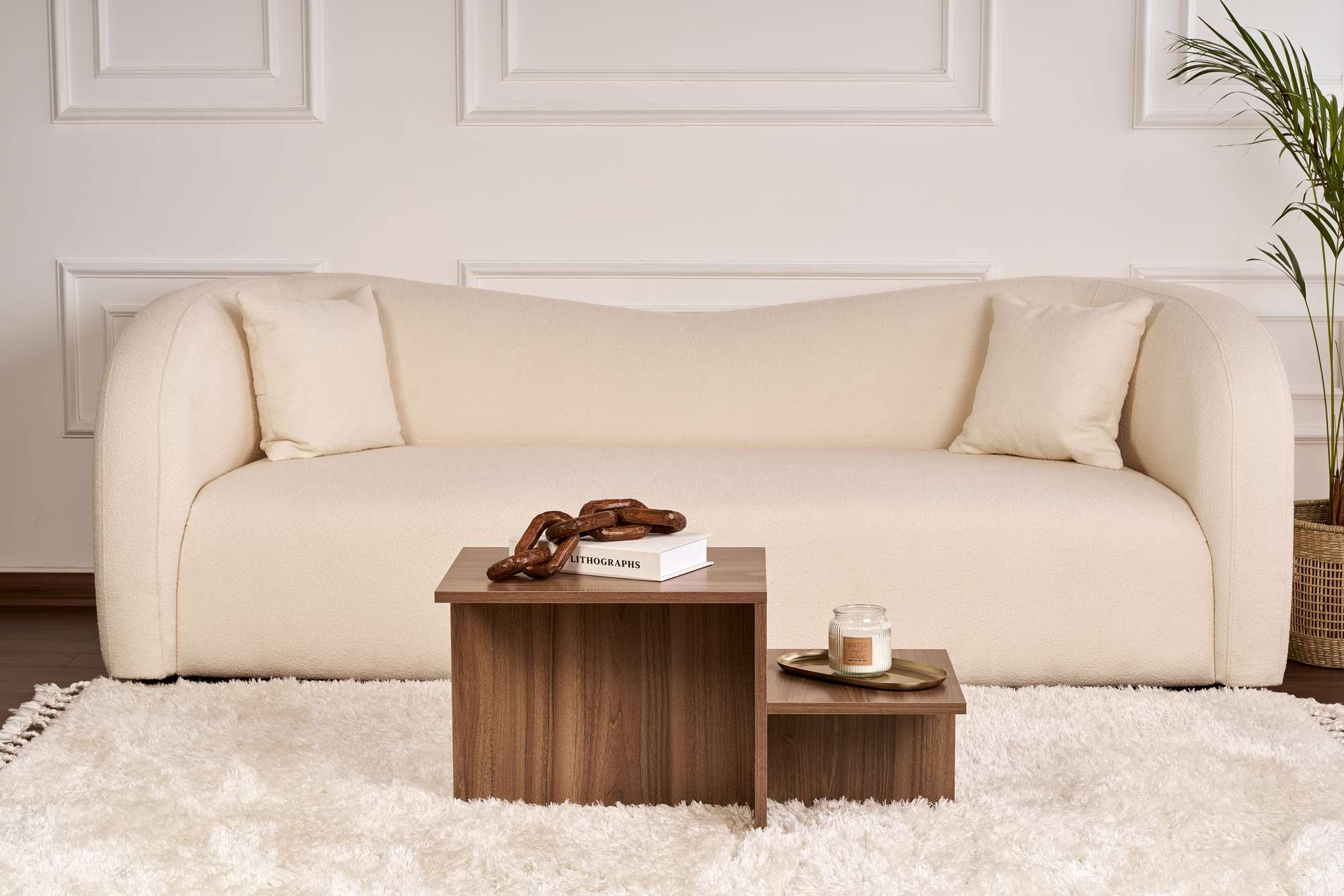 Harmony - Walnut in Walnuss präsentiert im Onlineshop von KAQTU Design AG. Beistelltisch ist von Nordure