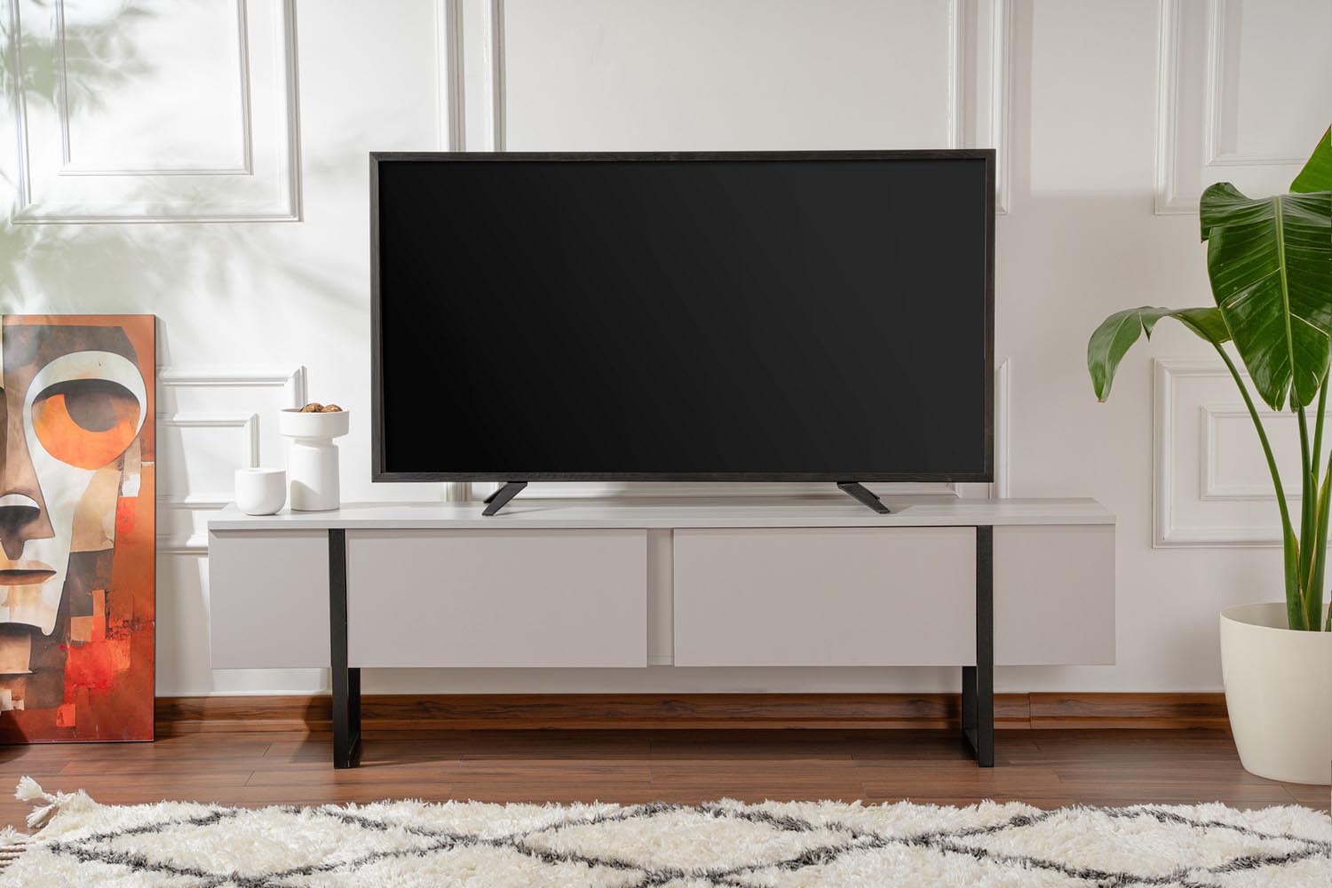 Serenity - Grey, Black in Grau Schwarz präsentiert im Onlineshop von KAQTU Design AG. Sideboard ist von Nordure