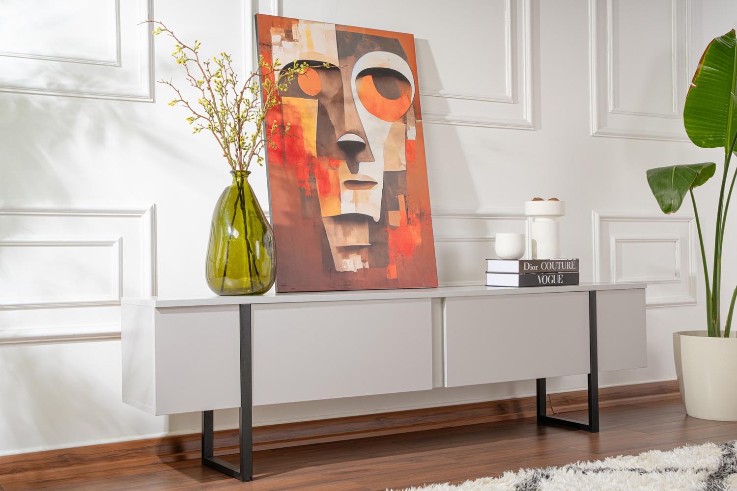 Serenity - Grey, Black in Grau Schwarz präsentiert im Onlineshop von KAQTU Design AG. Sideboard ist von Nordure