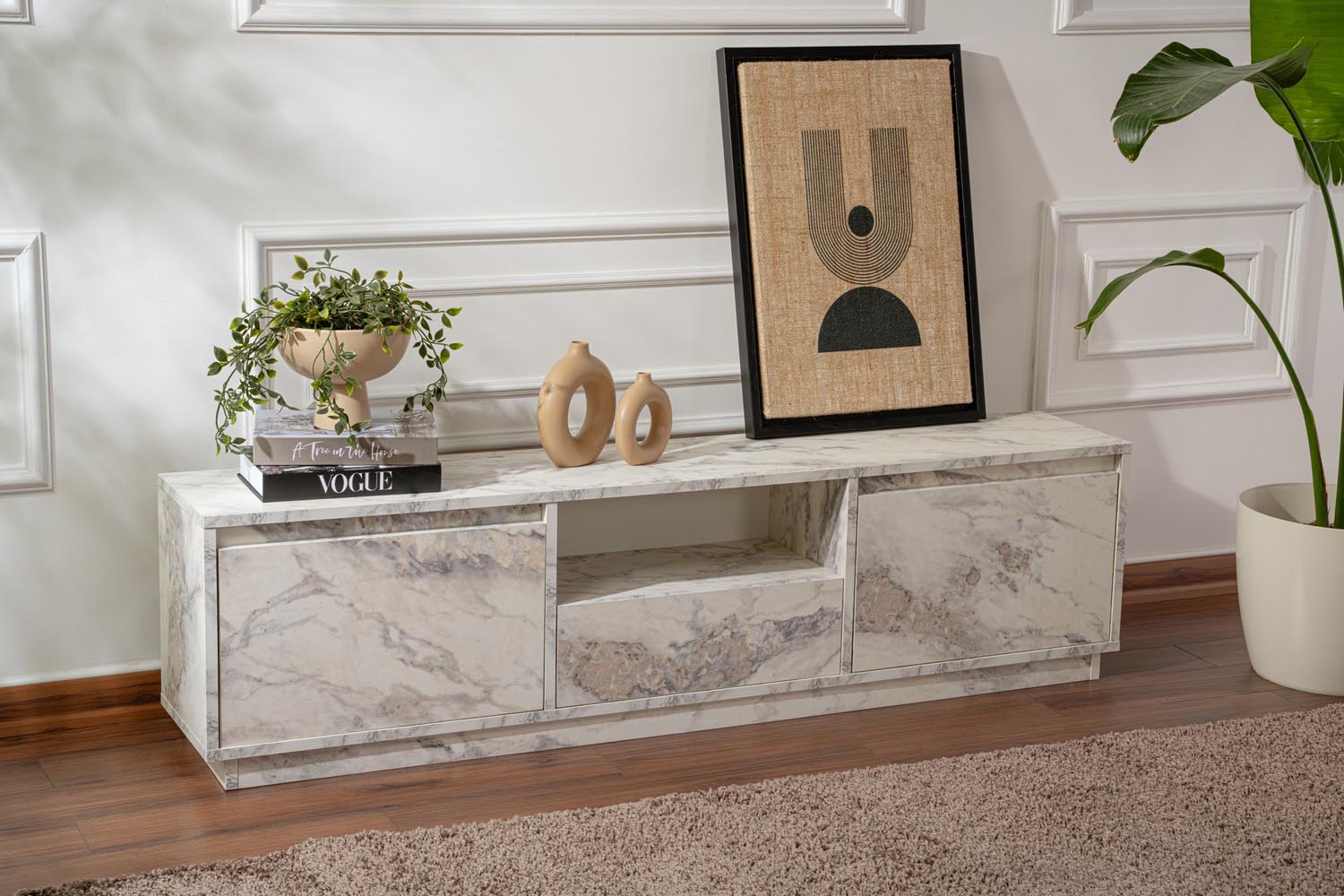Vanguard - Fressia Marble in Freesia- Marmor präsentiert im Onlineshop von KAQTU Design AG. Sideboard ist von Nordure