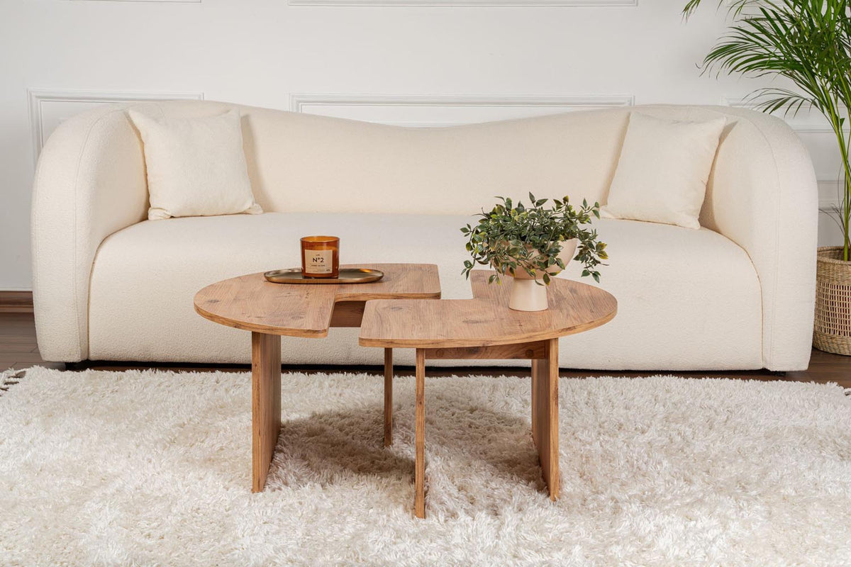 Moira Sofatisch - Atlantische Kiefer in Atlantische Kiefer präsentiert im Onlineshop von KAQTU Design AG. Couchtisch ist von Nordure