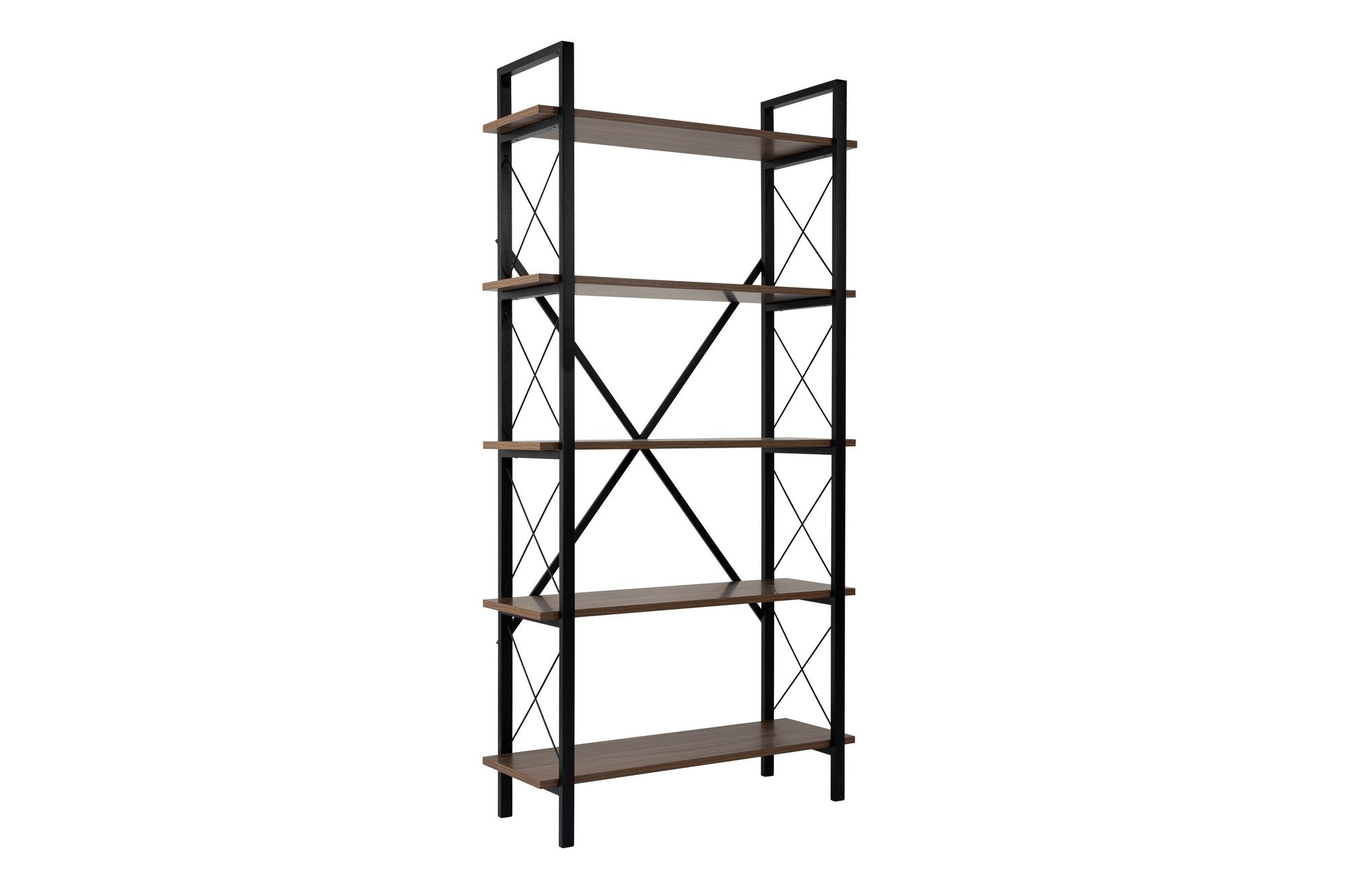 Elysian - Walnut, Black in Walnuss Schwarz präsentiert im Onlineshop von KAQTU Design AG. Bücherregal ist von Nordure