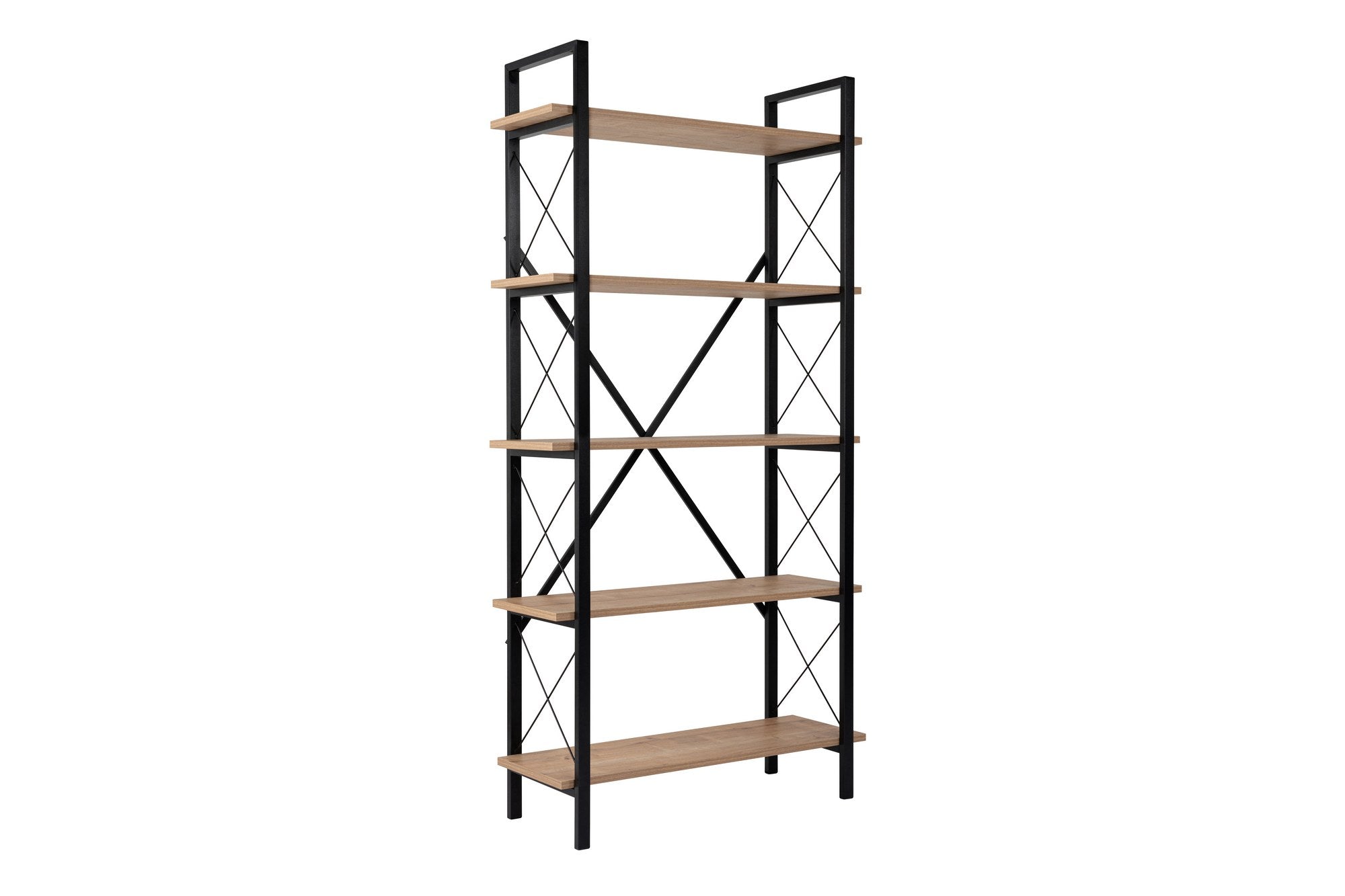 Elysian - Oak, Black in Eiche Schwarz präsentiert im Onlineshop von KAQTU Design AG. Bücherregal ist von Nordure