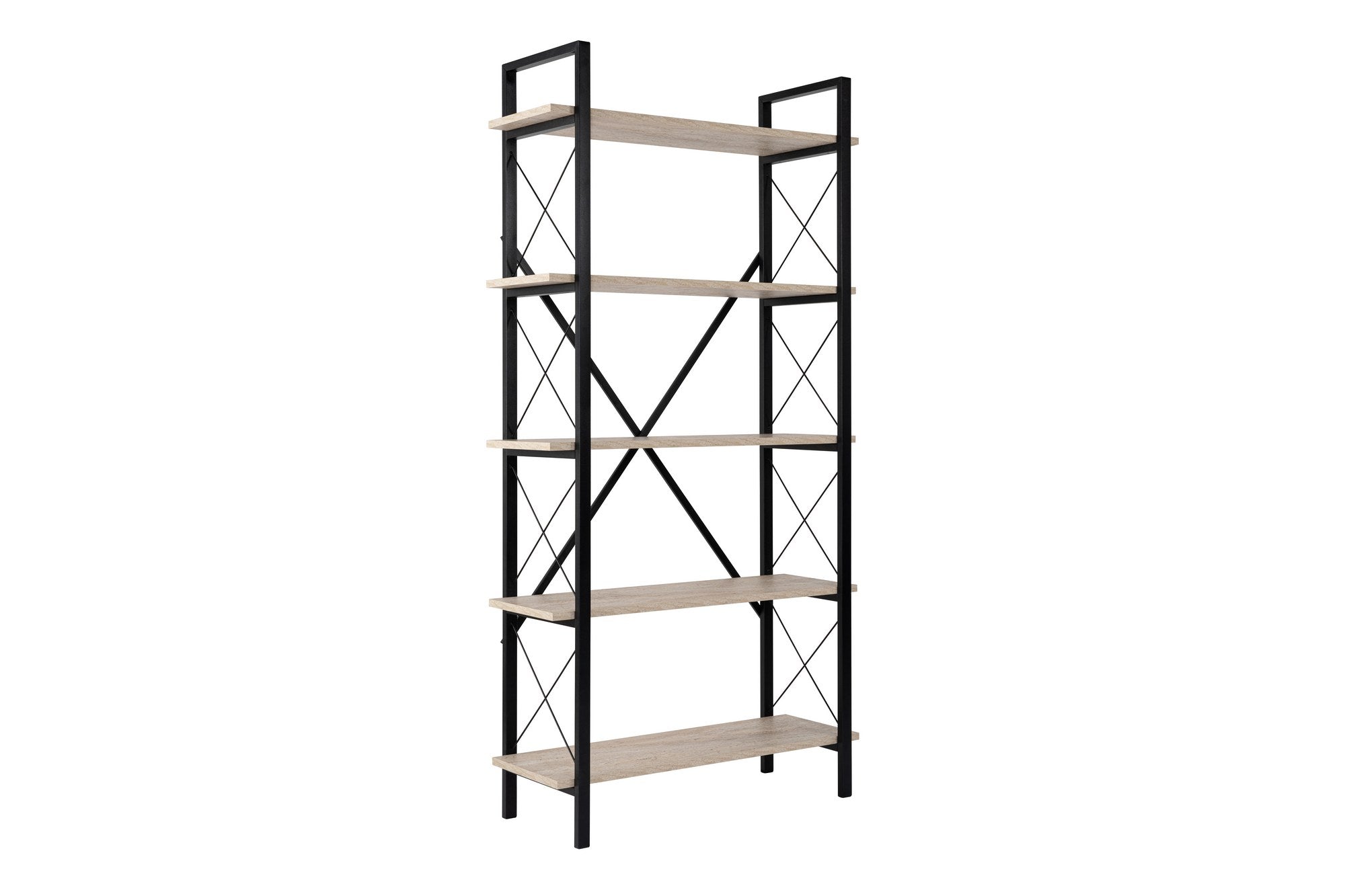 Elysian - Travertine, Black in Travertin Schwarz präsentiert im Onlineshop von KAQTU Design AG. Bücherregal ist von Nordure
