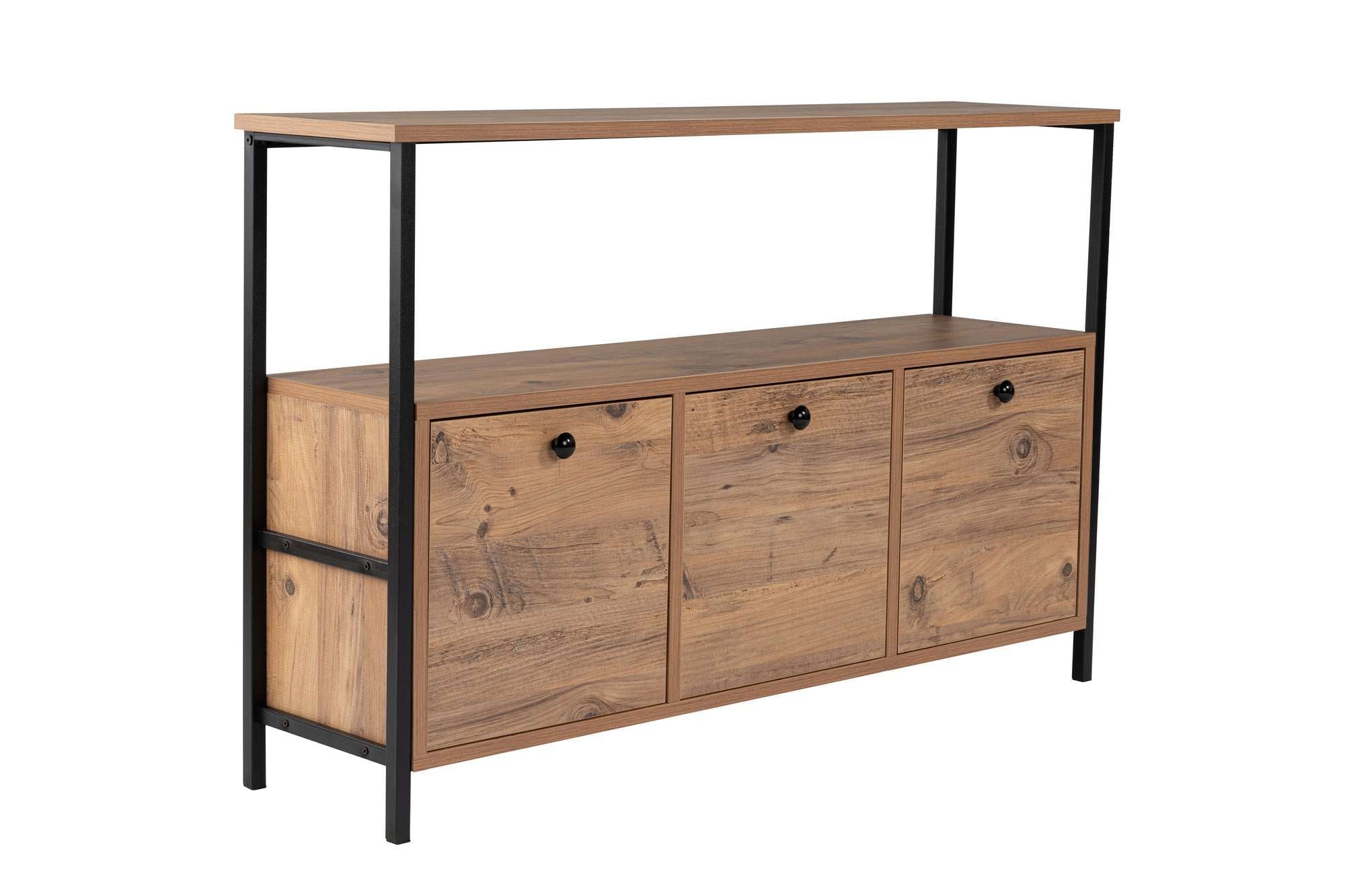 Solace - Atlantic Pine, Black in Atlantische Kiefer Schwarz präsentiert im Onlineshop von KAQTU Design AG. High-Sideboard ist von Nordure