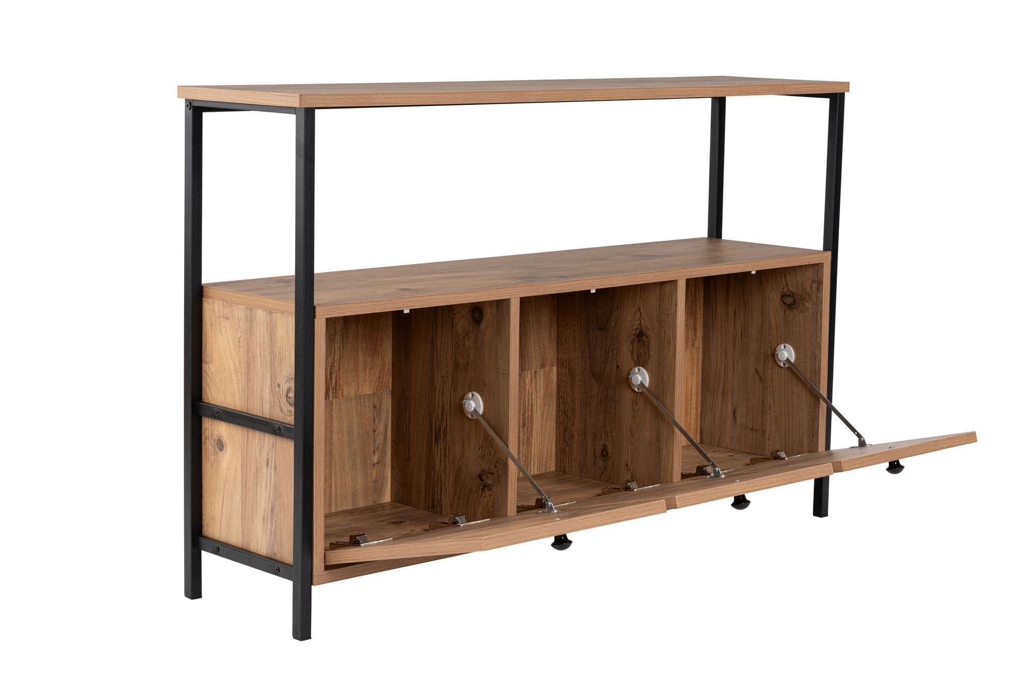 Solace - Atlantic Pine, Black in Atlantische Kiefer Schwarz präsentiert im Onlineshop von KAQTU Design AG. High-Sideboard ist von Nordure
