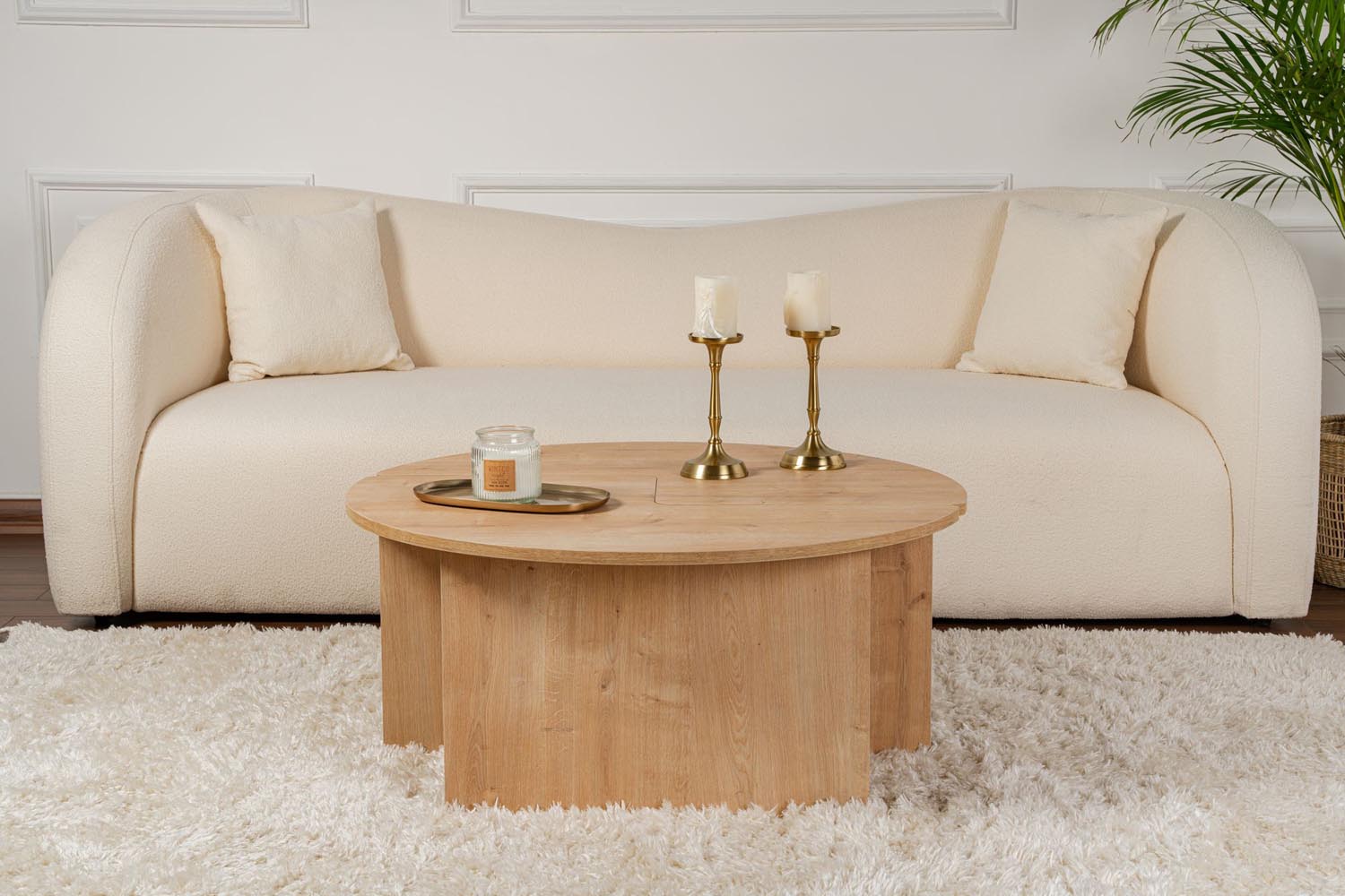 Moira - Oak in Eiche präsentiert im Onlineshop von KAQTU Design AG. Beistelltisch ist von Nordure
