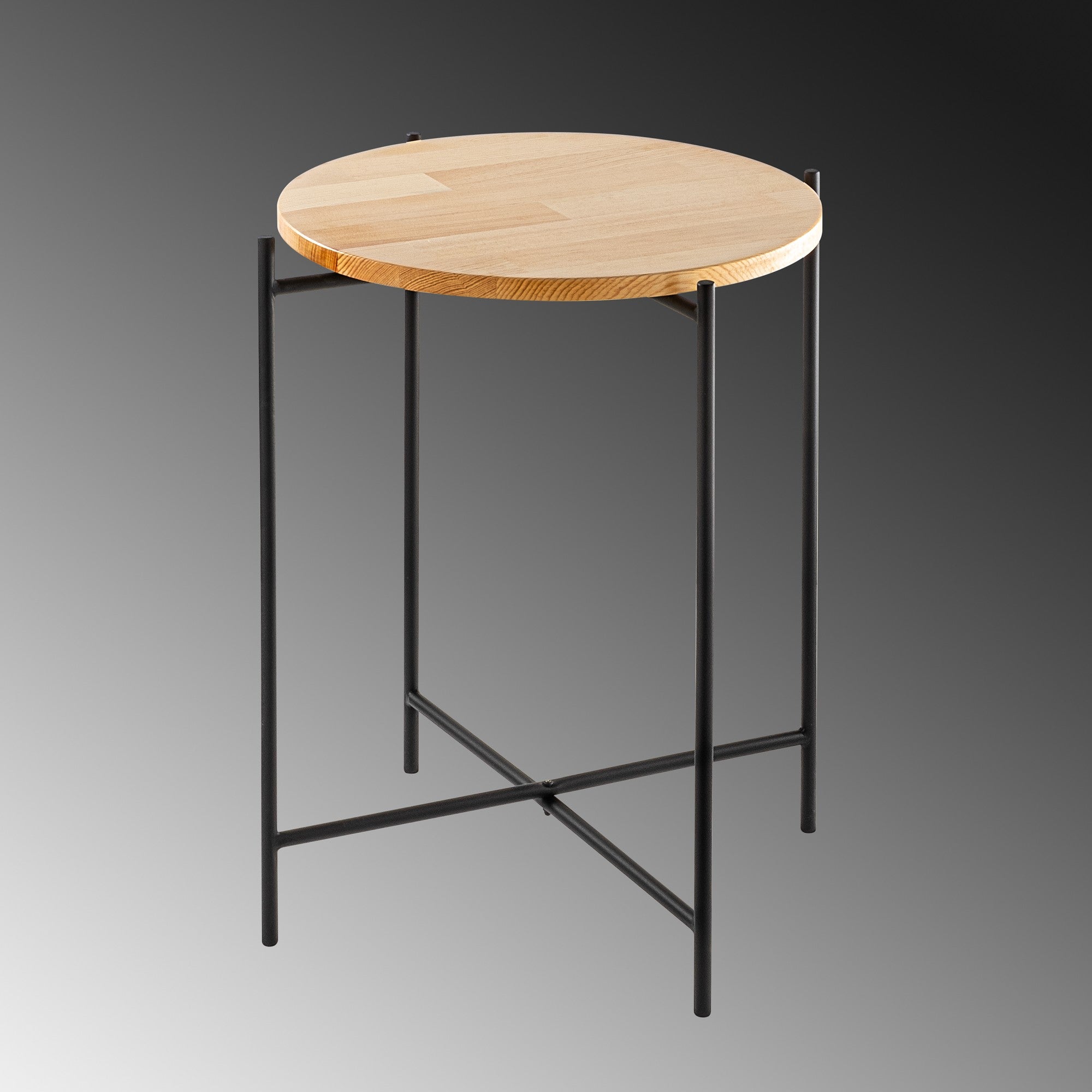 Shb-004 in Schwarz
 Natürlich präsentiert im Onlineshop von KAQTU Design AG. Beistelltisch ist von Hanah Home