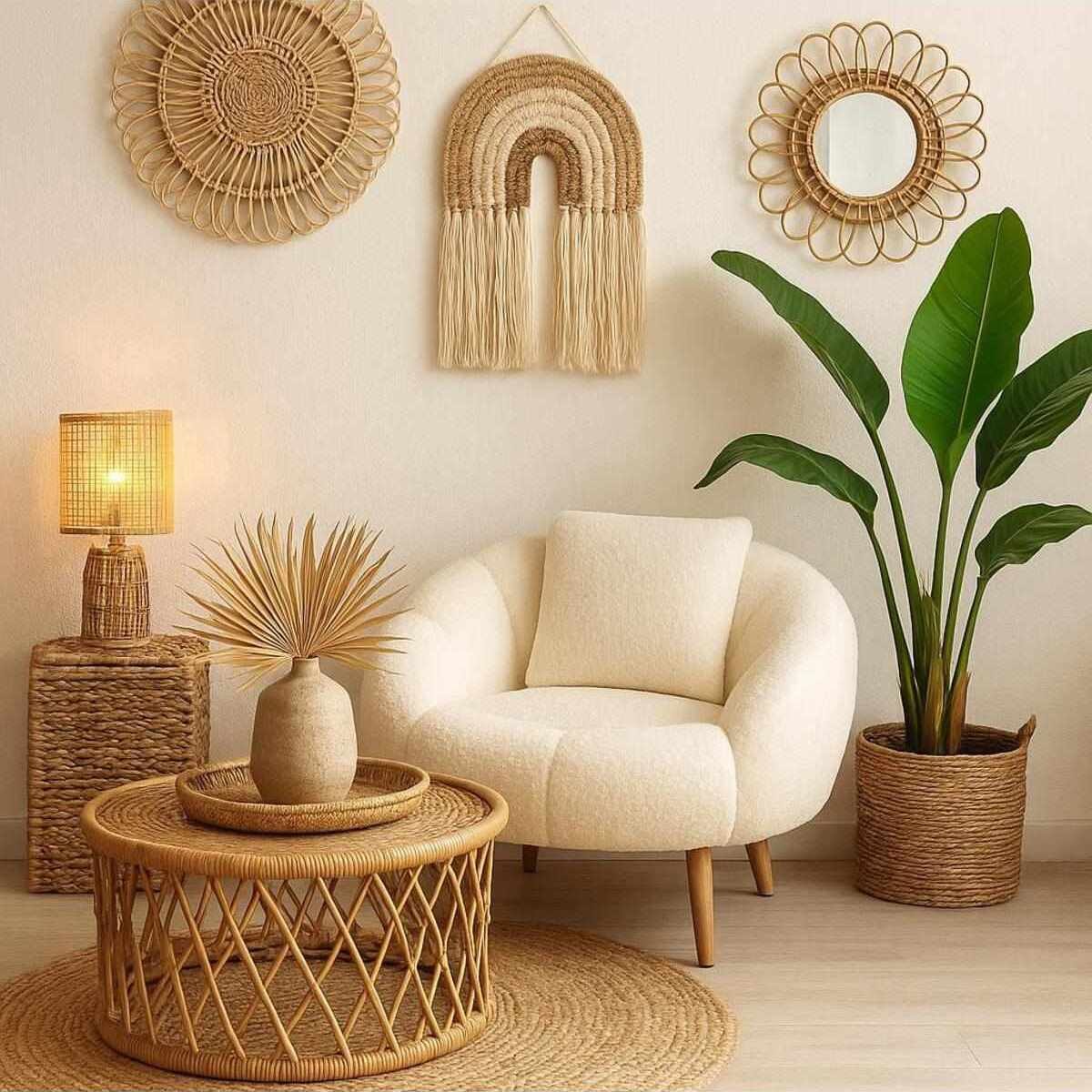 Weisser Ohrensessel Lida von Hanah Home mit Wellsoft-Bezug, geschwungener Rückenlehne und Beinen aus Eschenholz im Wing-Chair-Design.