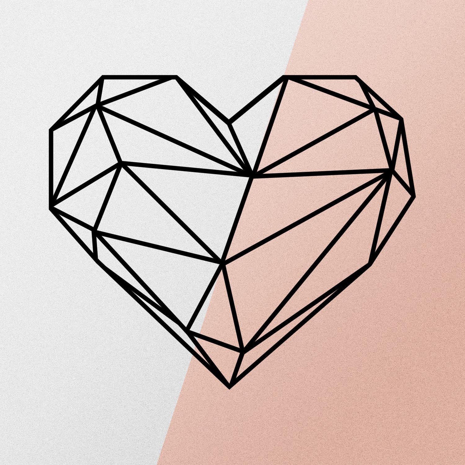 Heart Metal Decor in Schwarz präsentiert im Onlineshop von KAQTU Design AG. Wanddeko ist von Wallity