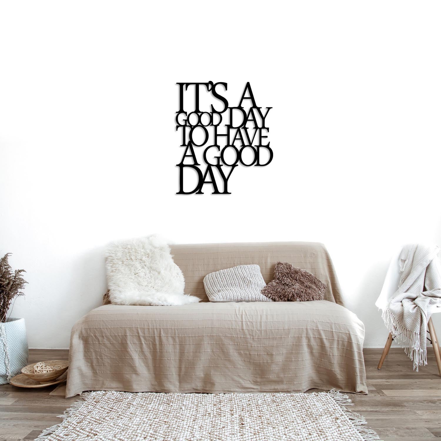 Its A Good in Schwarz präsentiert im Onlineshop von KAQTU Design AG. Wanddeko ist von Wallity