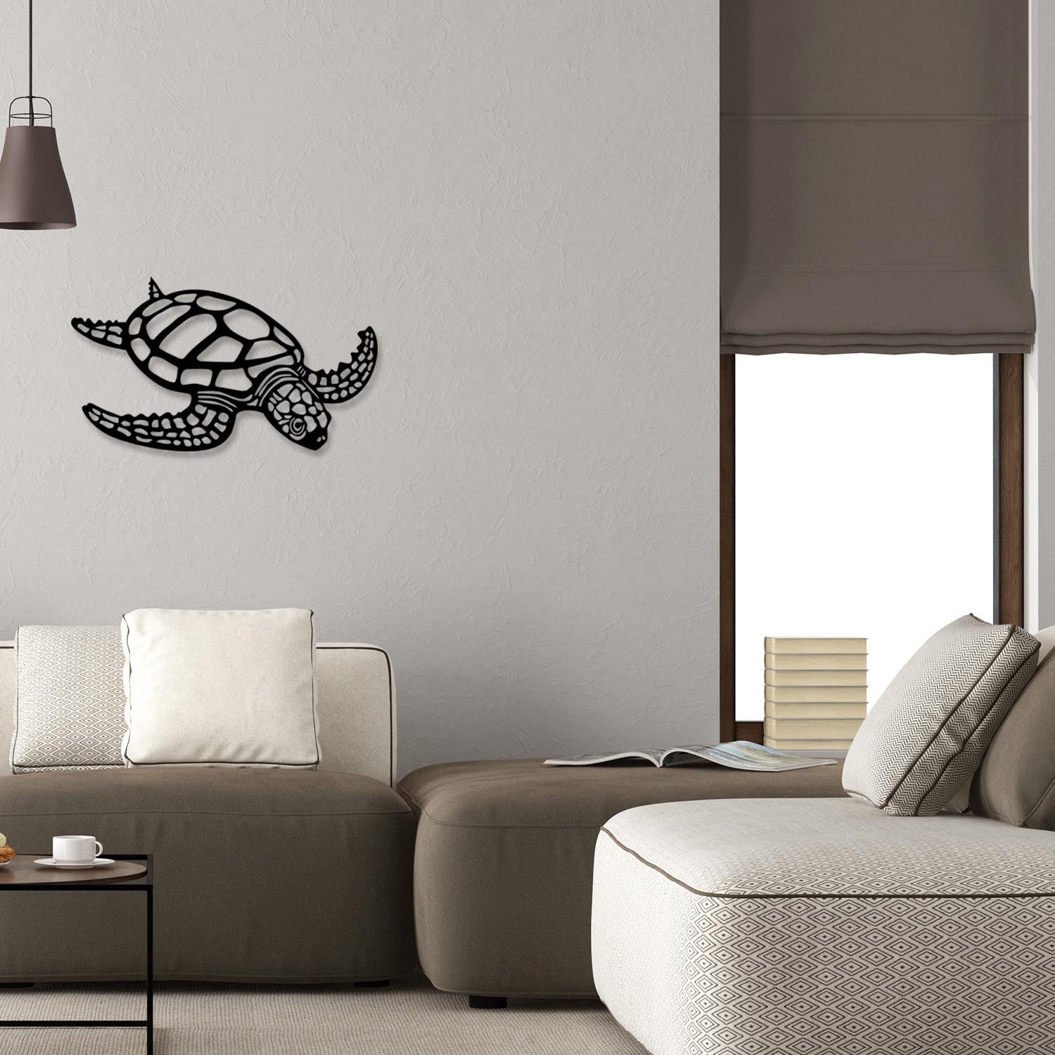Caretta Caretta in Schwarz präsentiert im Onlineshop von KAQTU Design AG. Wanddeko ist von Wallity