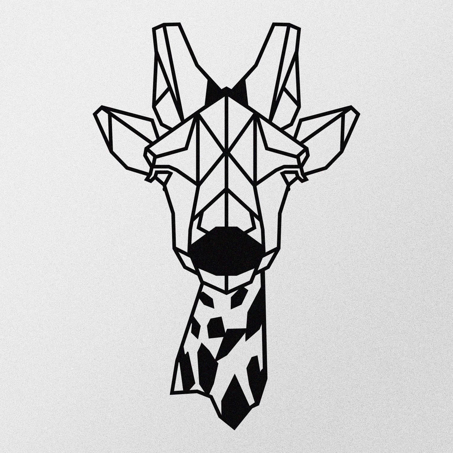 Gıraffe Metal Decor in Schwarz präsentiert im Onlineshop von KAQTU Design AG. Wanddeko ist von Wallity