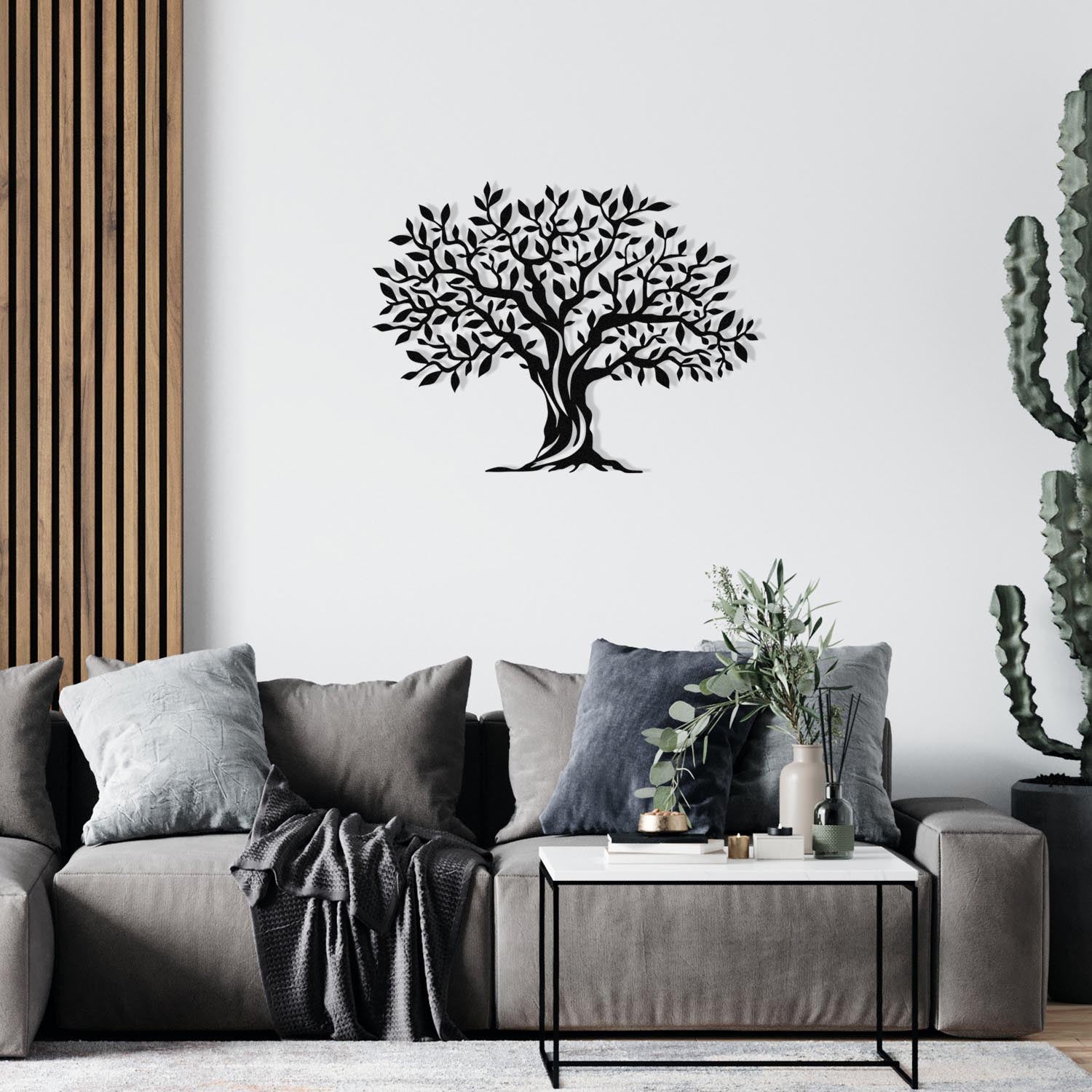 Yaprak Dokumu - M0111 in Schwarz präsentiert im Onlineshop von KAQTU Design AG. Wanddeko ist von Wallity