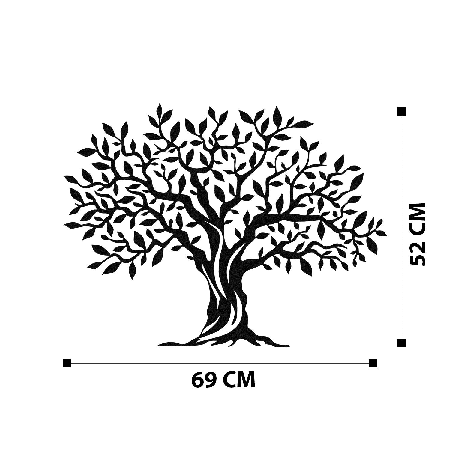 Yaprak Dokumu - M0111 in Schwarz präsentiert im Onlineshop von KAQTU Design AG. Wanddeko ist von Wallity