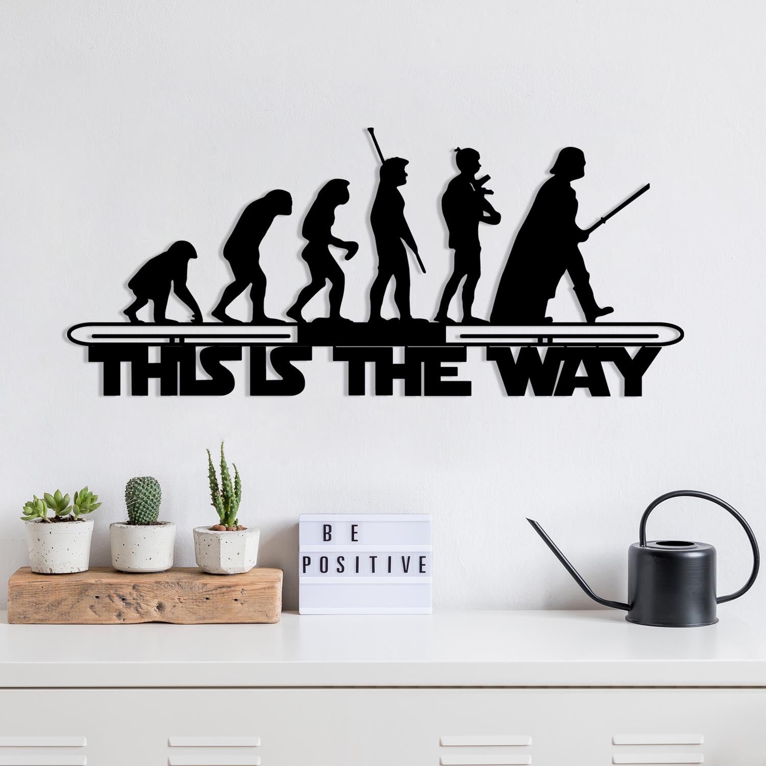 Evrim in Schwarz präsentiert im Onlineshop von KAQTU Design AG. Wanddeko ist von Wallity