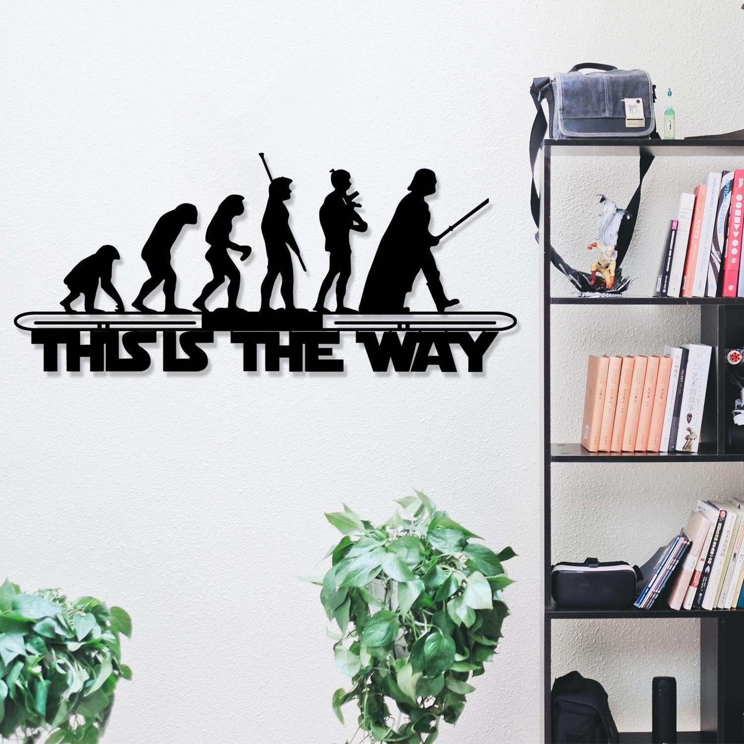 Evrim in Schwarz präsentiert im Onlineshop von KAQTU Design AG. Wanddeko ist von Wallity