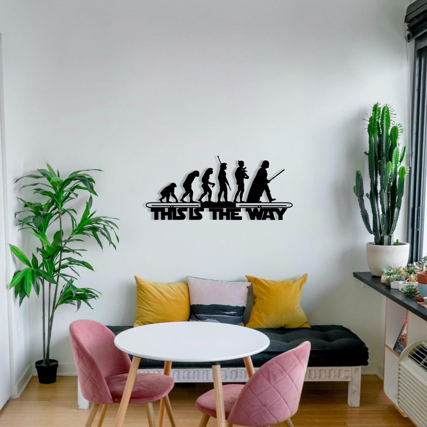 Evrim in Schwarz präsentiert im Onlineshop von KAQTU Design AG. Wanddeko ist von Wallity