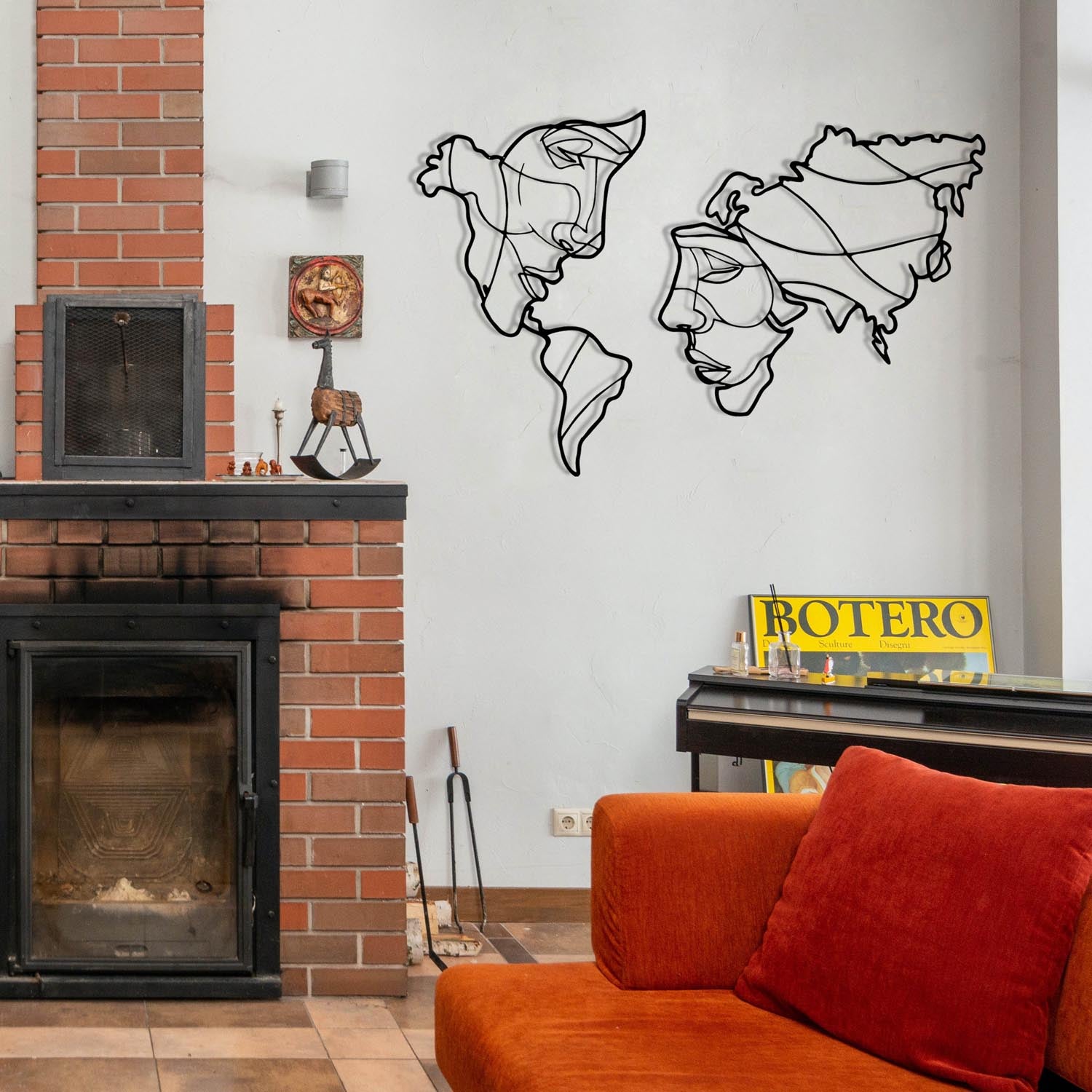 Suret Two in Schwarz präsentiert im Onlineshop von KAQTU Design AG. Wanddeko ist von Wallity