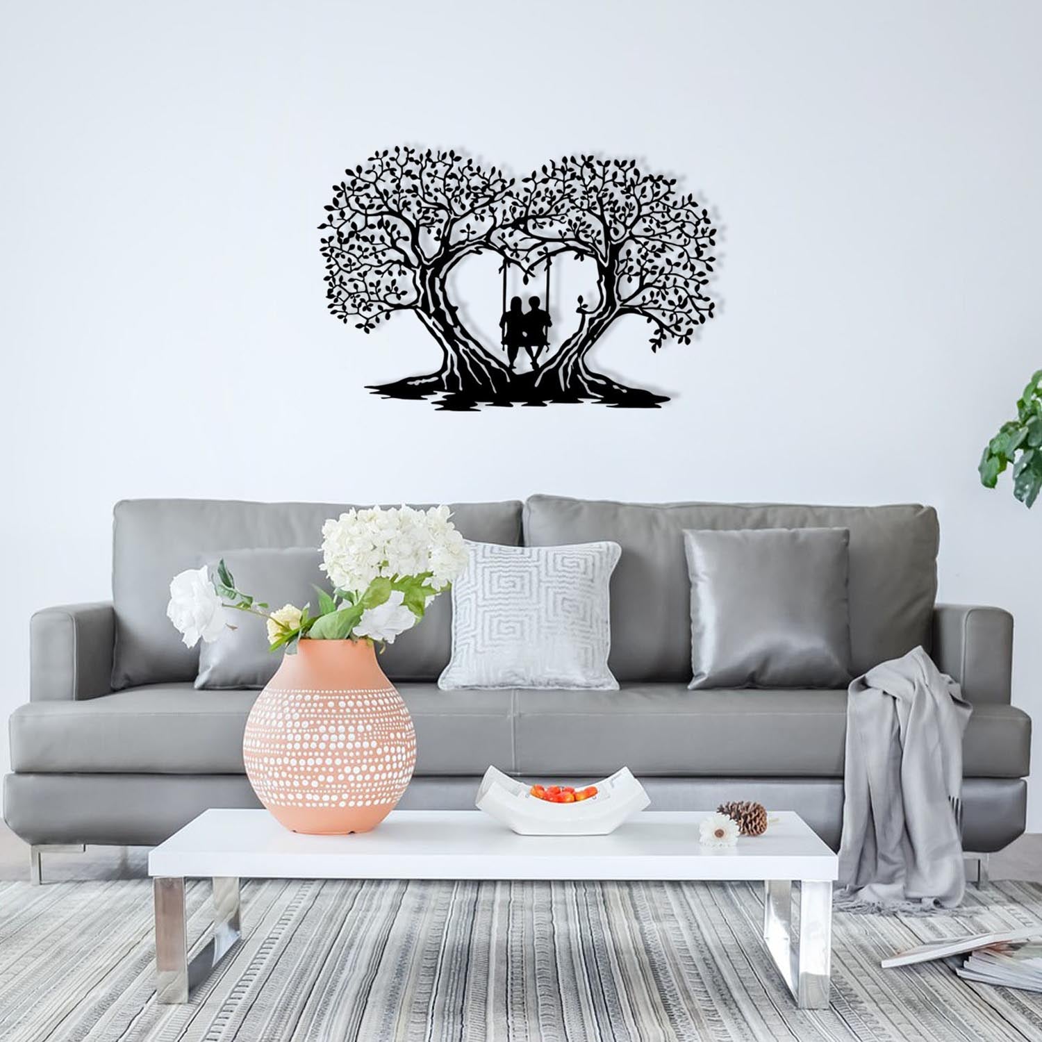 Love in Schwarz präsentiert im Onlineshop von KAQTU Design AG. Wanddeko ist von Wallity