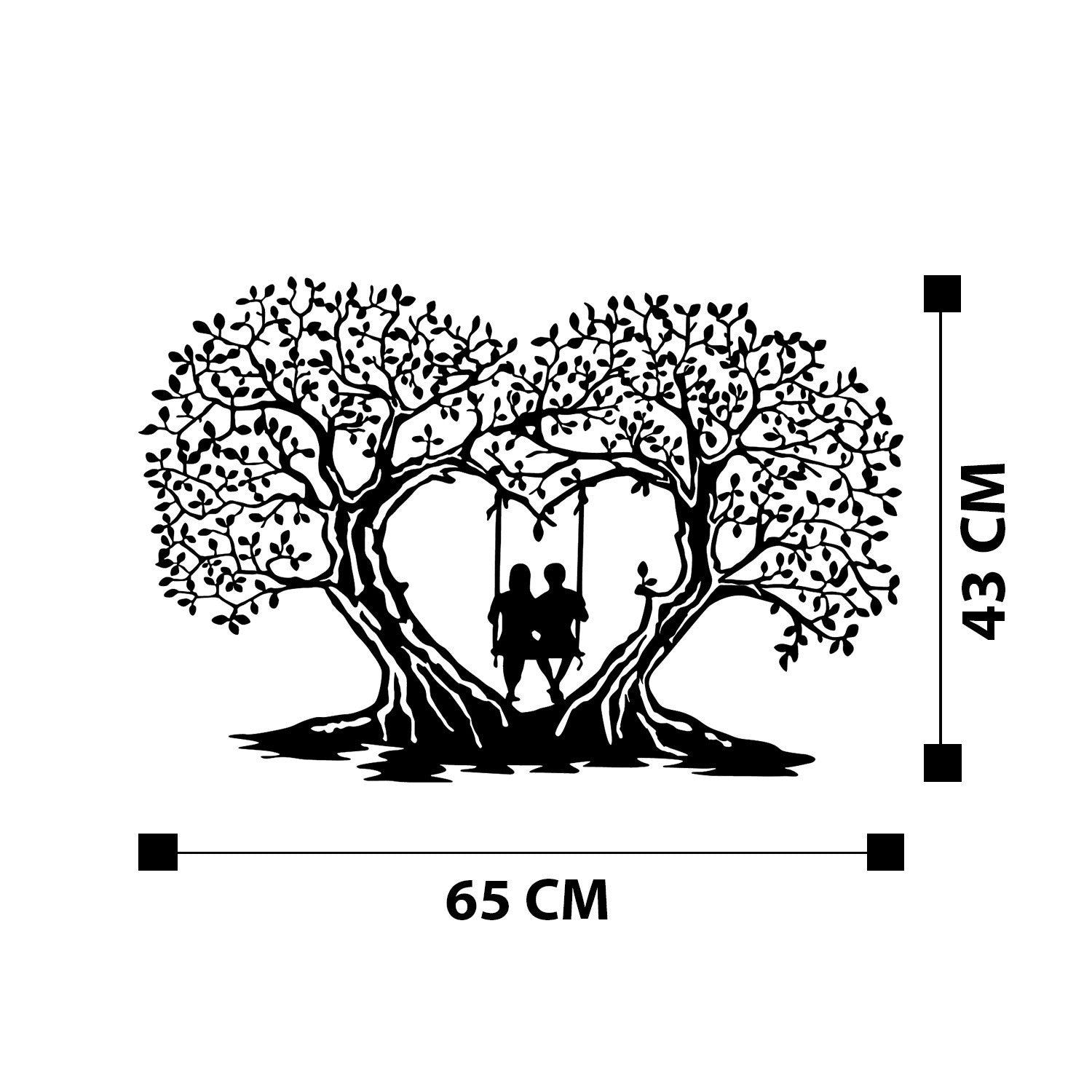 Love in Schwarz präsentiert im Onlineshop von KAQTU Design AG. Wanddeko ist von Wallity