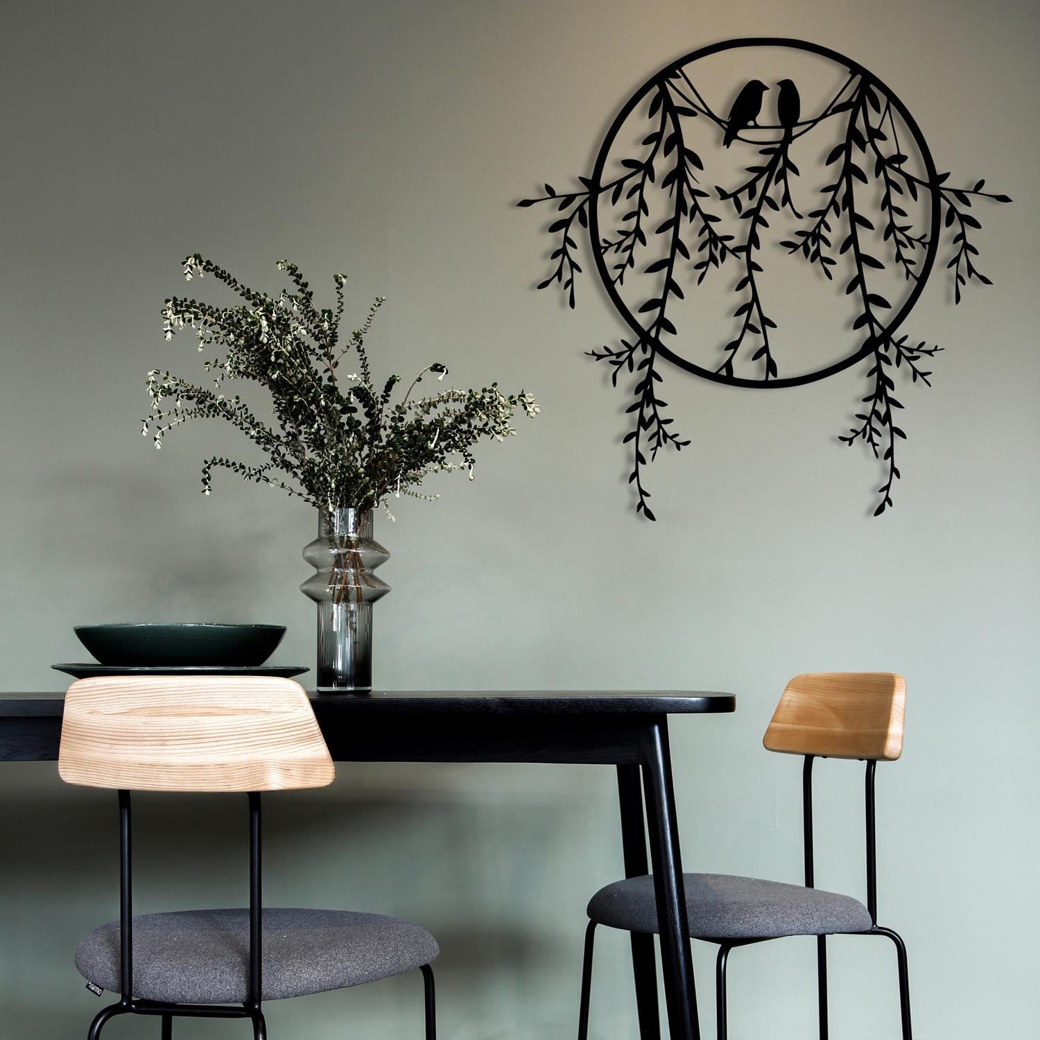 Sirayet in Schwarz präsentiert im Onlineshop von KAQTU Design AG. Wanddeko ist von Wallity