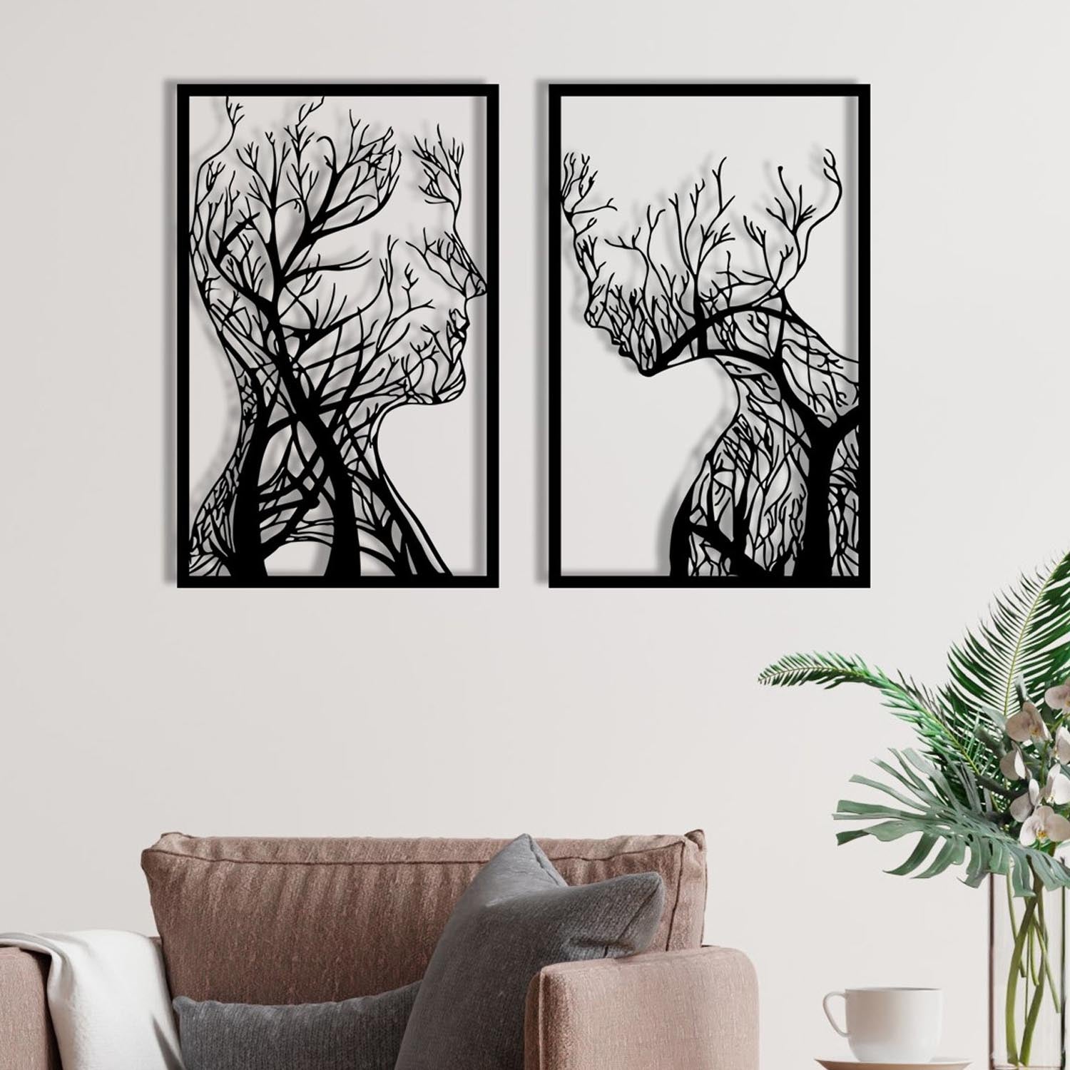 Lutuf in Schwarz präsentiert im Onlineshop von KAQTU Design AG. Wanddeko ist von Wallity