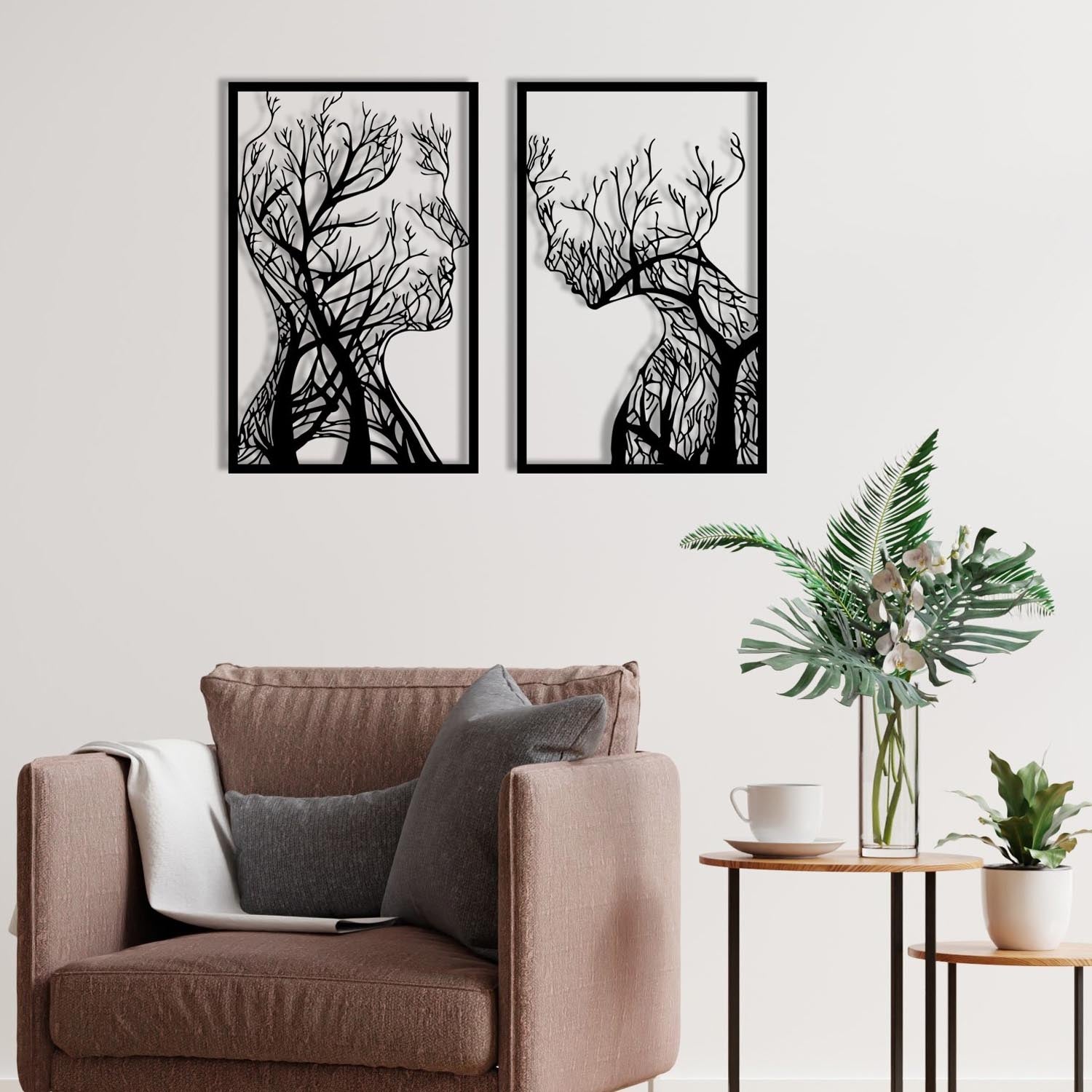 Lutuf in Schwarz präsentiert im Onlineshop von KAQTU Design AG. Wanddeko ist von Wallity