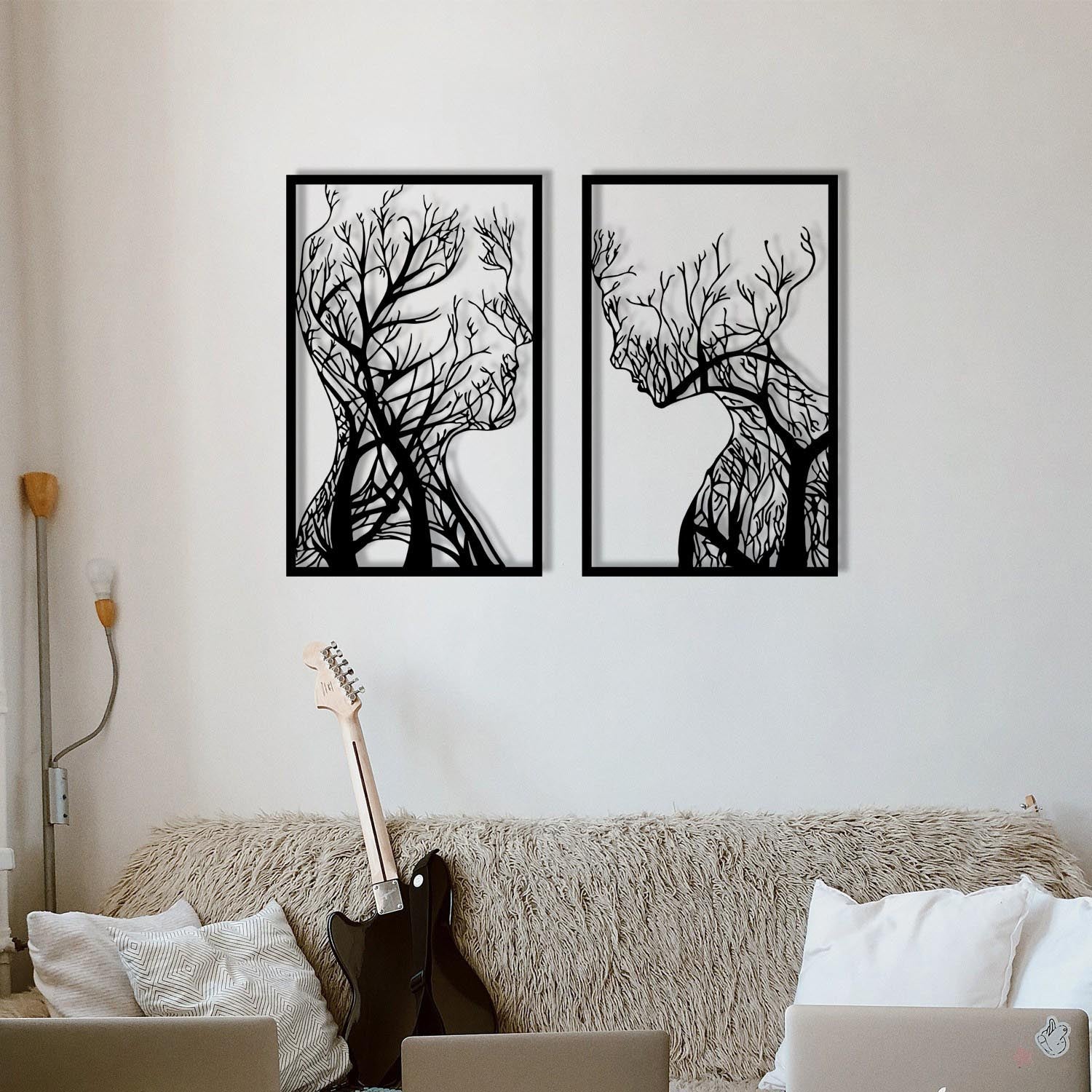 Lutuf in Schwarz präsentiert im Onlineshop von KAQTU Design AG. Wanddeko ist von Wallity