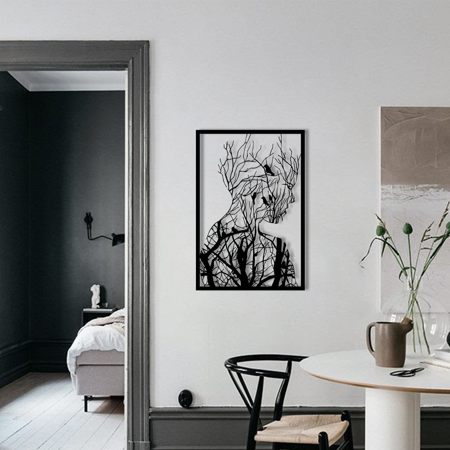 Arakan in Schwarz präsentiert im Onlineshop von KAQTU Design AG. Wanddeko ist von Wallity
