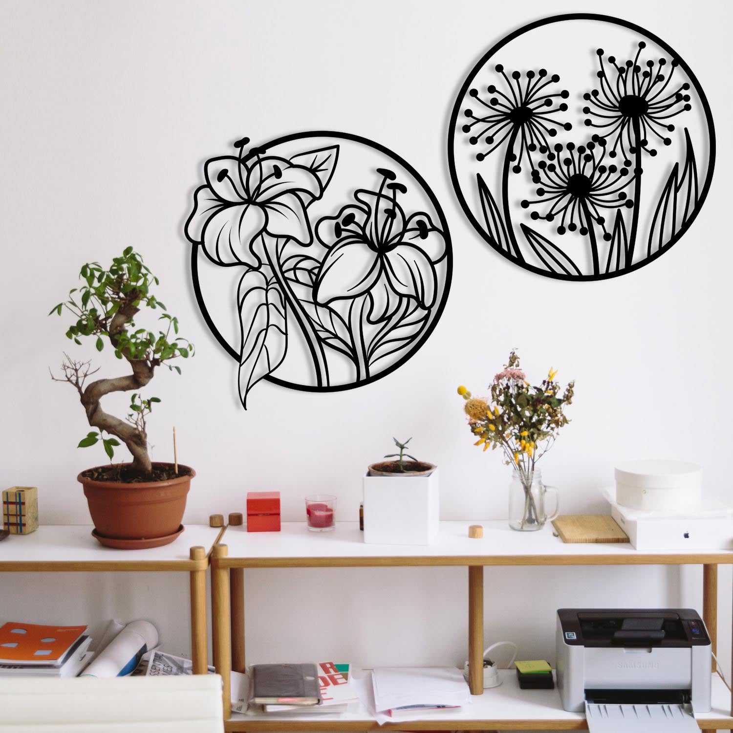 Mucbir in Schwarz präsentiert im Onlineshop von KAQTU Design AG. Wanddeko ist von Wallity