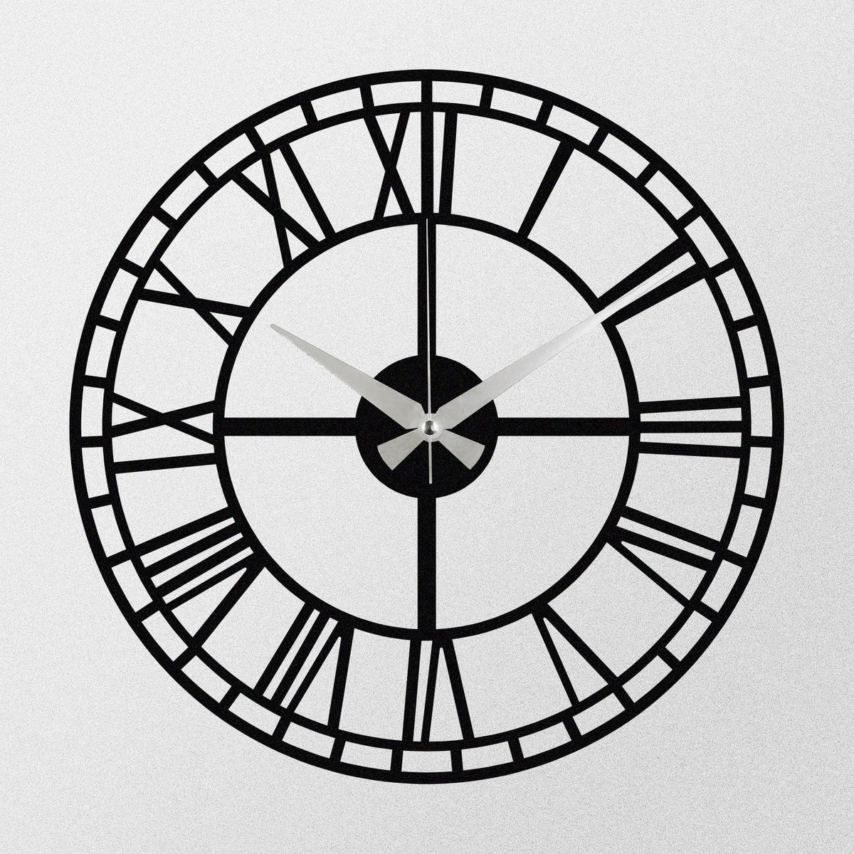 Enzoclock Wanduhr - Schwarz in Schwarz präsentiert im Onlineshop von KAQTU Design AG. Wanduhr ist von Wallity