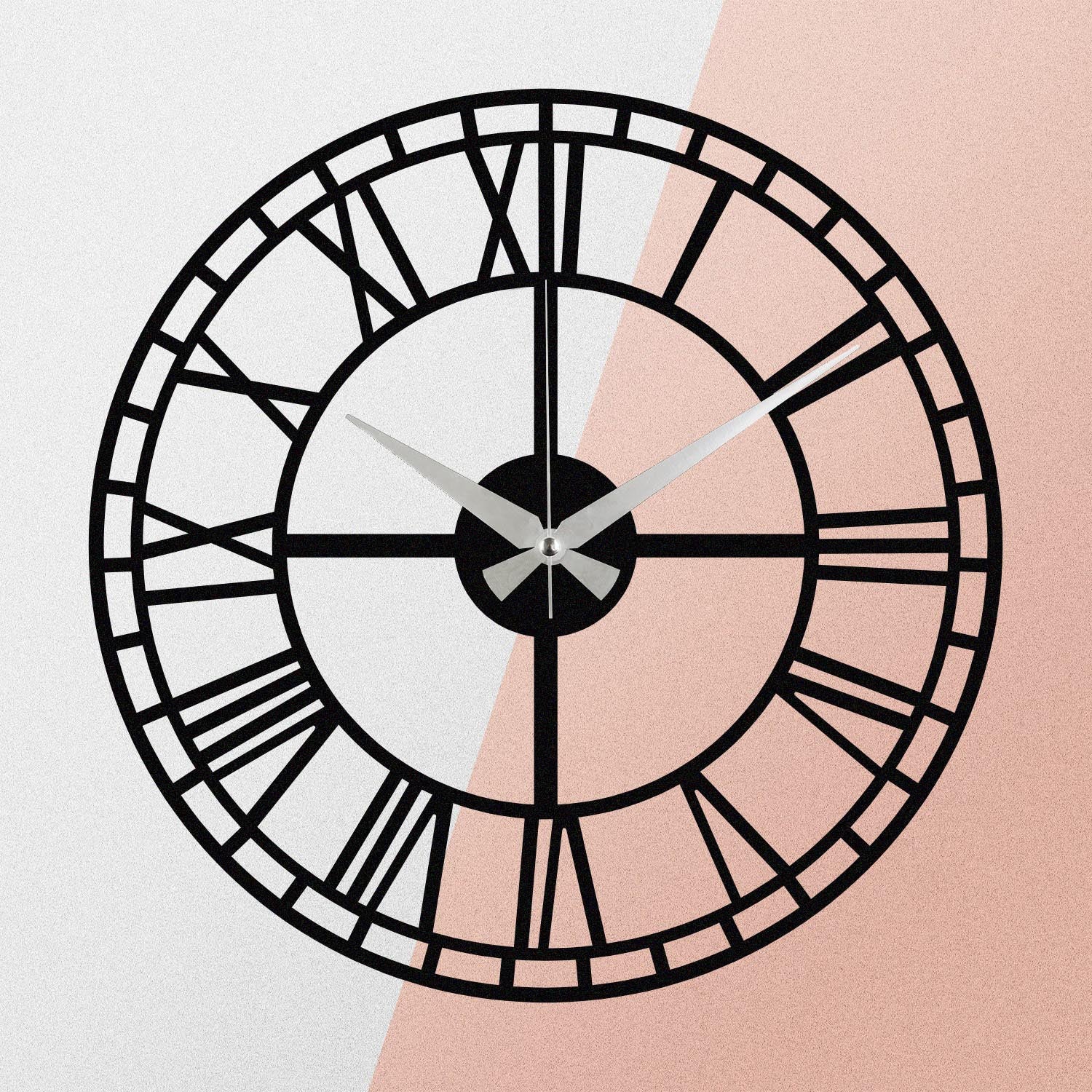 Enzoclock - S002 in Schwarz präsentiert im Onlineshop von KAQTU Design AG. Wanduhr ist von Wallity