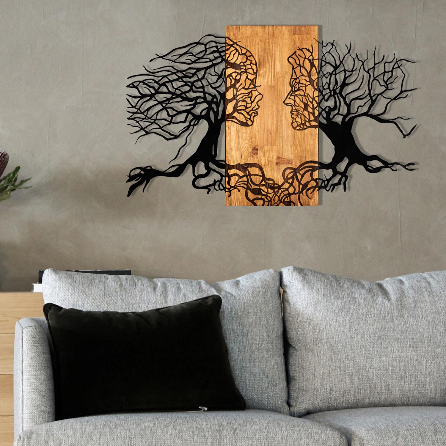 Tutku in Schwarznuss präsentiert im Onlineshop von KAQTU Design AG. Wanddeko ist von Wallity