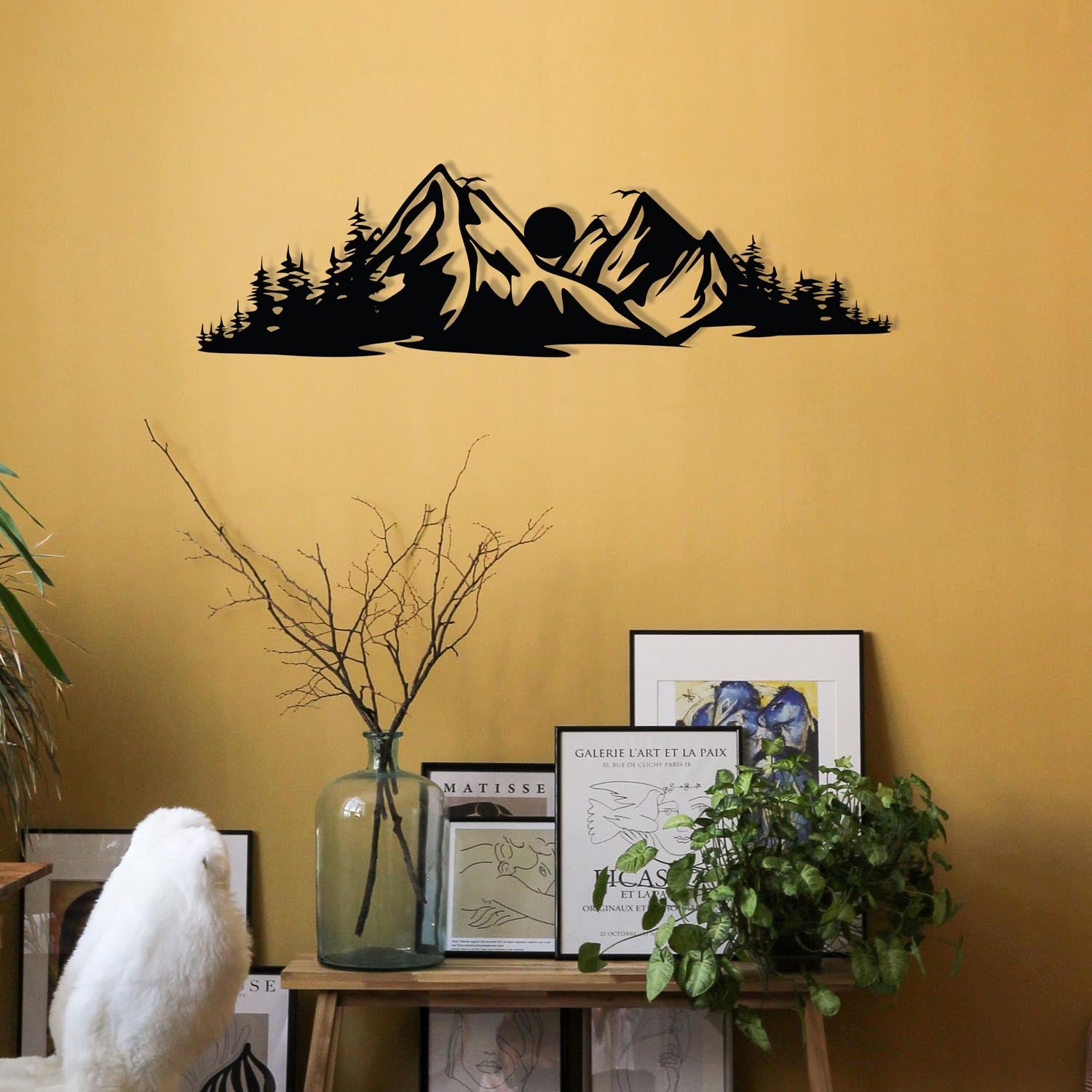 Mountain 2 in Schwarz präsentiert im Onlineshop von KAQTU Design AG. Wanddeko ist von Wallity
