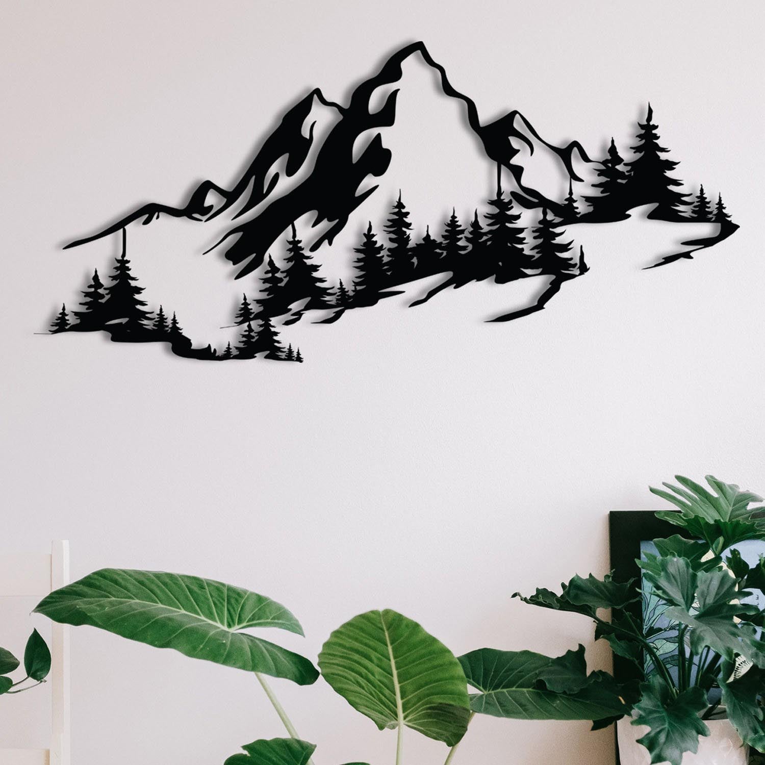 Mountain 3 in Schwarz präsentiert im Onlineshop von KAQTU Design AG. Wanddeko ist von Wallity