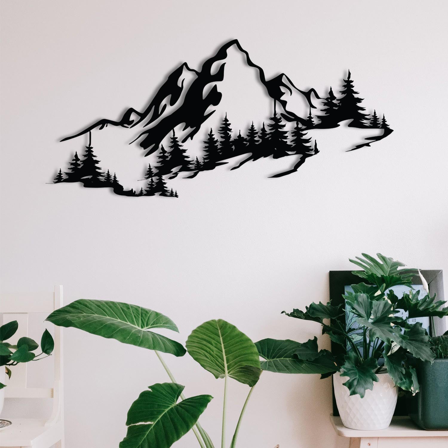 Mountain 3 in Schwarz präsentiert im Onlineshop von KAQTU Design AG. Wanddeko ist von Wallity