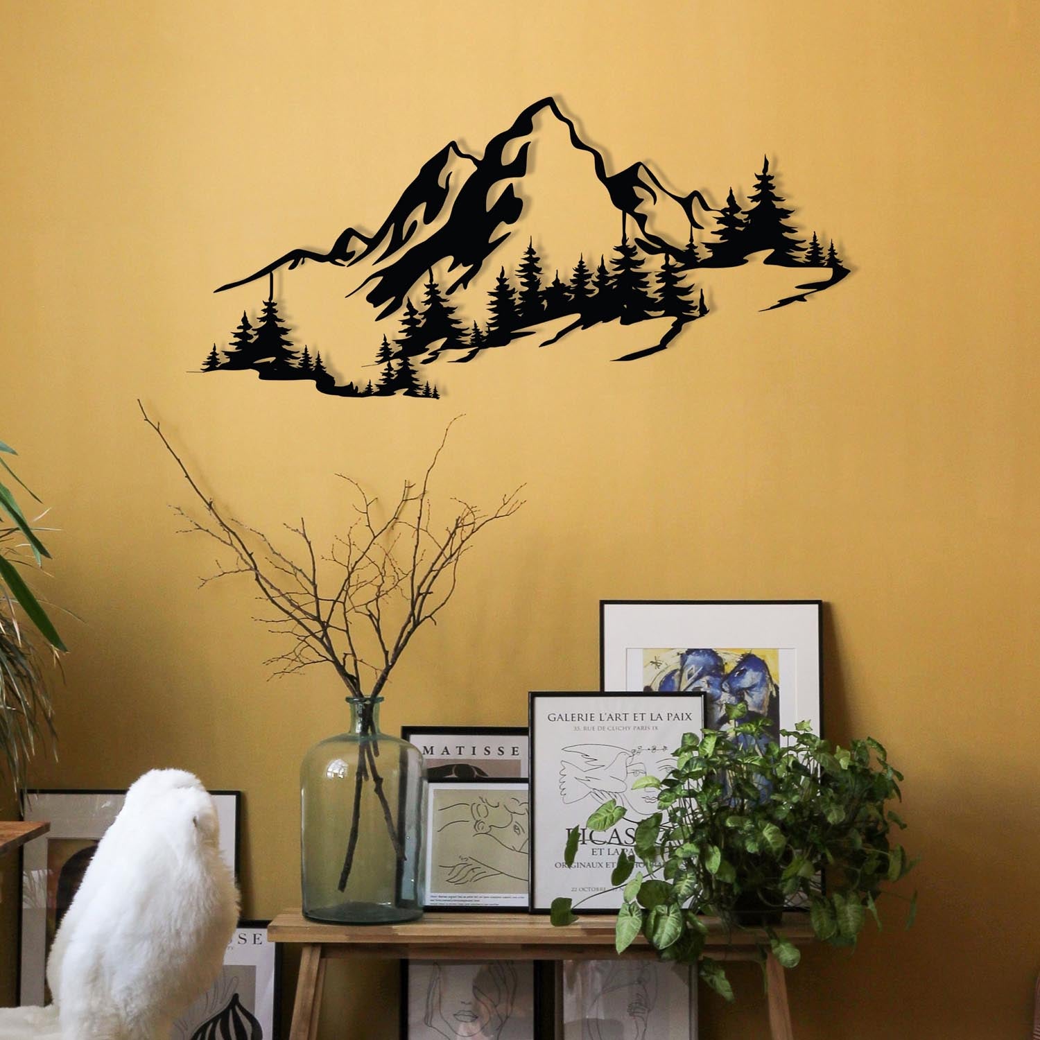 Mountain 3 in Schwarz präsentiert im Onlineshop von KAQTU Design AG. Wanddeko ist von Wallity