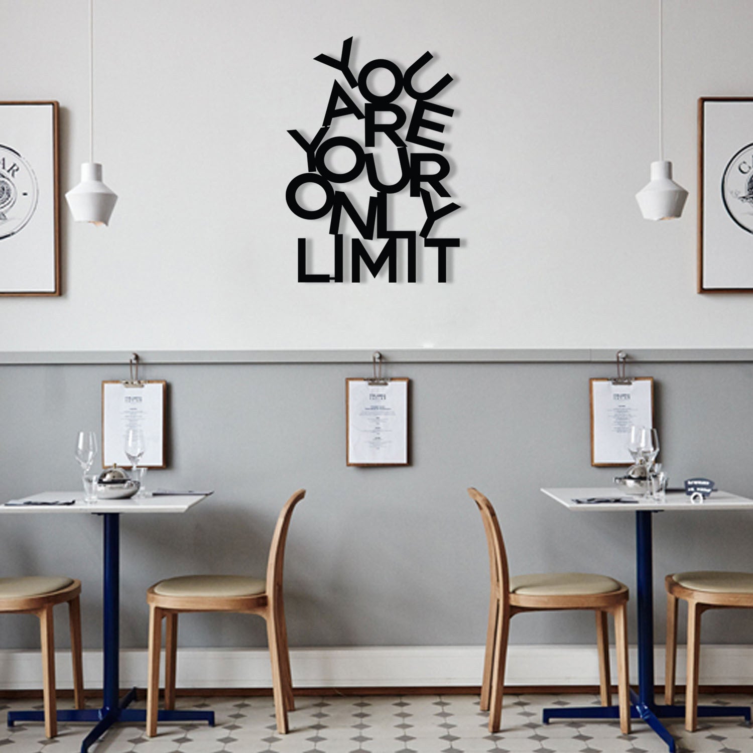 Limit in Schwarz präsentiert im Onlineshop von KAQTU Design AG. Wanddeko ist von Wallity