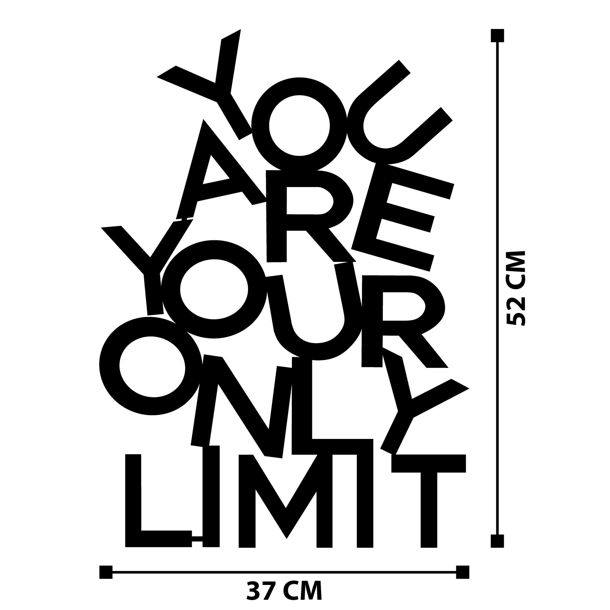 Limit in Schwarz präsentiert im Onlineshop von KAQTU Design AG. Wanddeko ist von Wallity