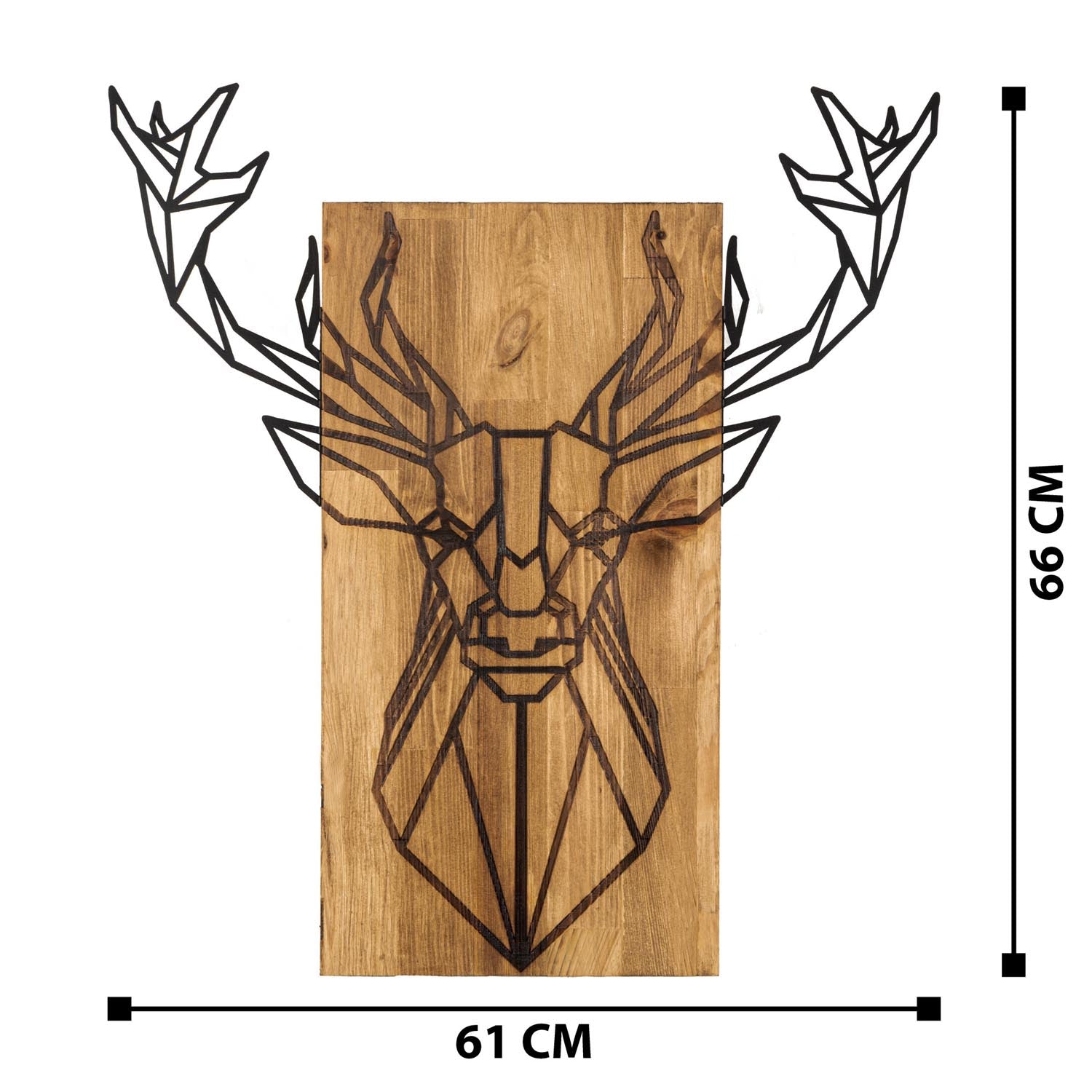 Deer in Schwarznuss präsentiert im Onlineshop von KAQTU Design AG. Wanddeko ist von Wallity