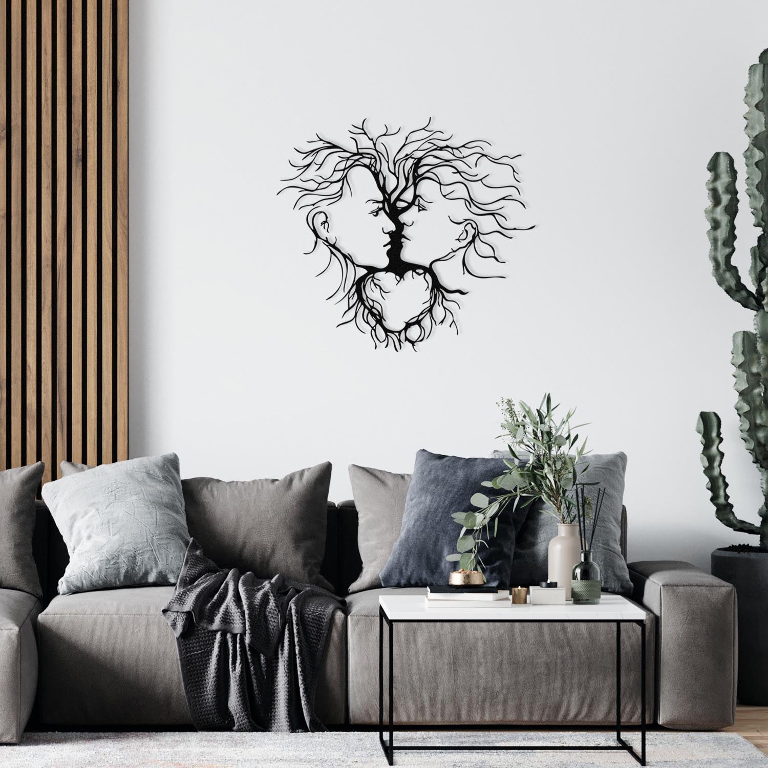 Entrika in Schwarz präsentiert im Onlineshop von KAQTU Design AG. Wanddeko ist von Wallity