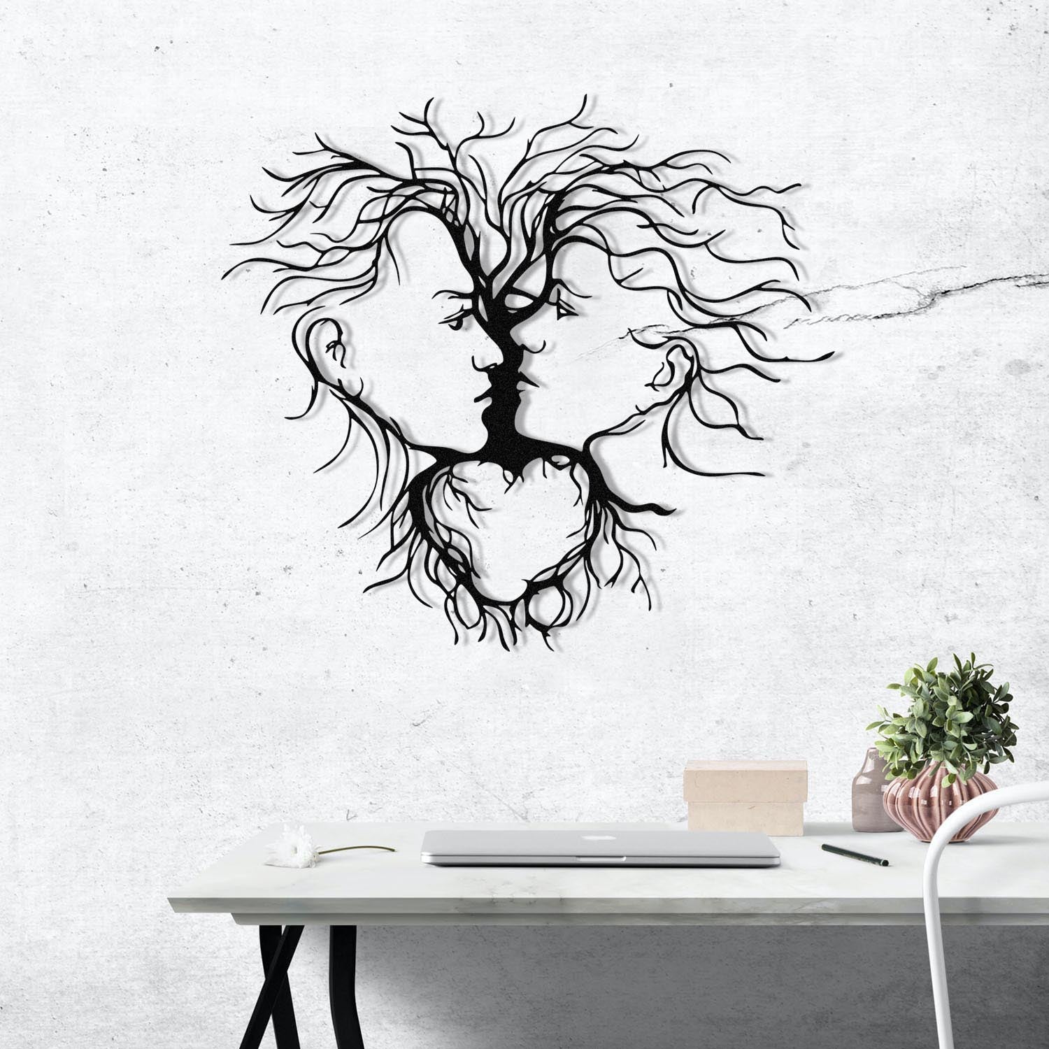 Entrika in Schwarz präsentiert im Onlineshop von KAQTU Design AG. Wanddeko ist von Wallity