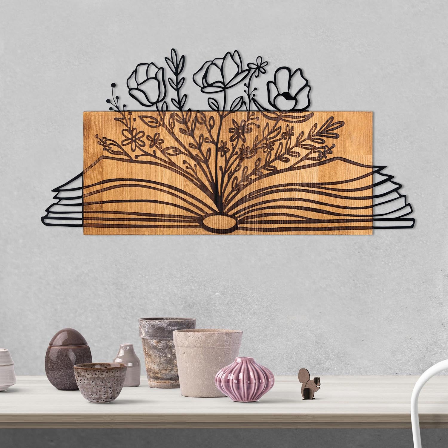 Culture in Schwarznuss präsentiert im Onlineshop von KAQTU Design AG. Wanddeko ist von Wallity