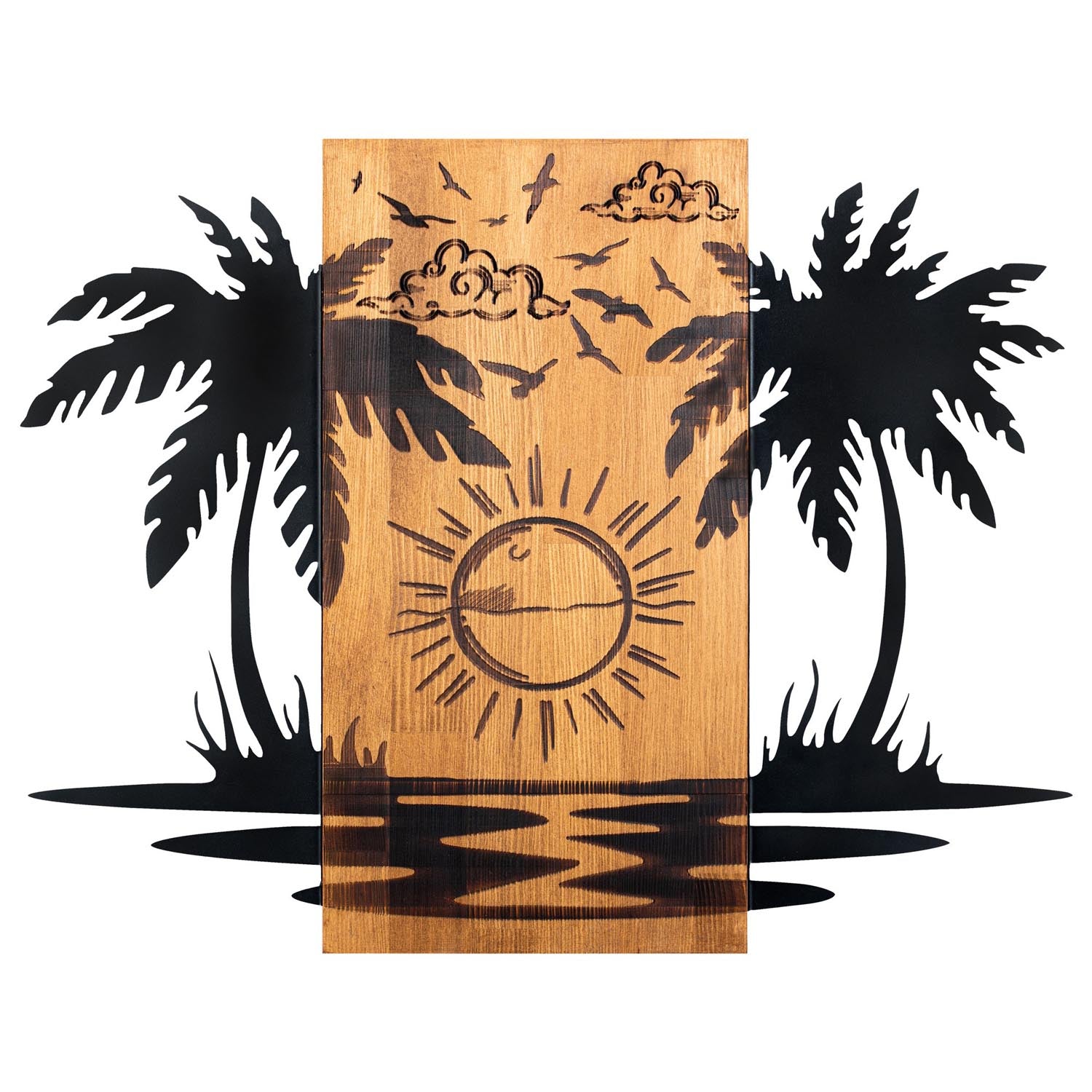 Hawaii 2 in Schwarznuss präsentiert im Onlineshop von KAQTU Design AG. Wanddeko ist von Wallity