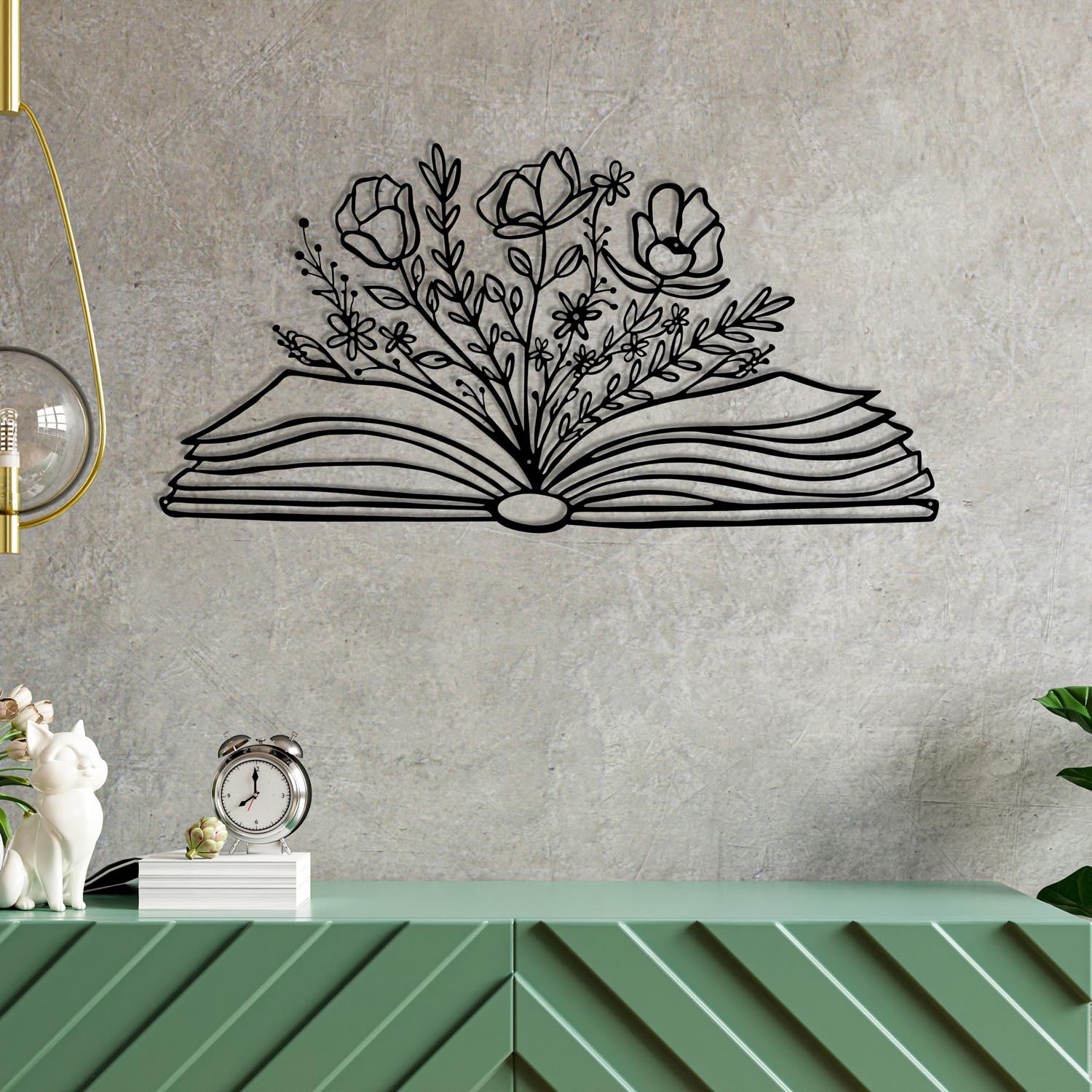 Culture Flower in Schwarz präsentiert im Onlineshop von KAQTU Design AG. Wanddeko ist von Wallity