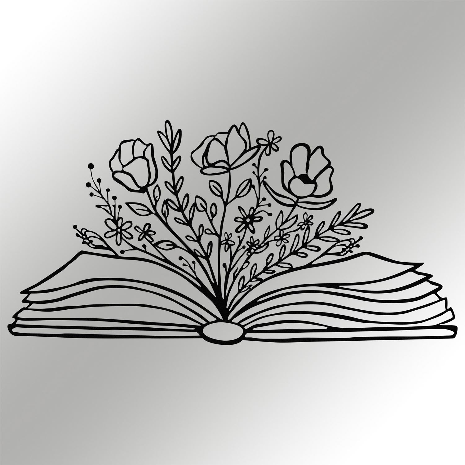 Culture Flower in Schwarz präsentiert im Onlineshop von KAQTU Design AG. Wanddeko ist von Wallity